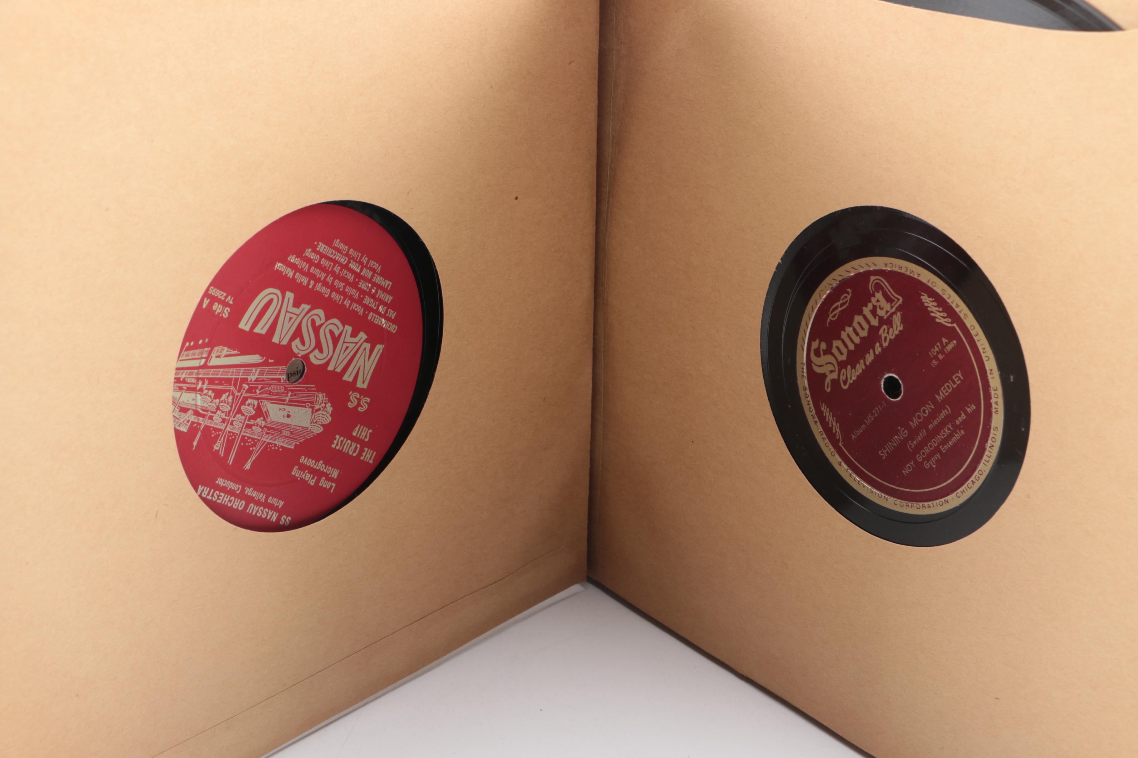 Vintage 78 RPM Big Band Record Albums