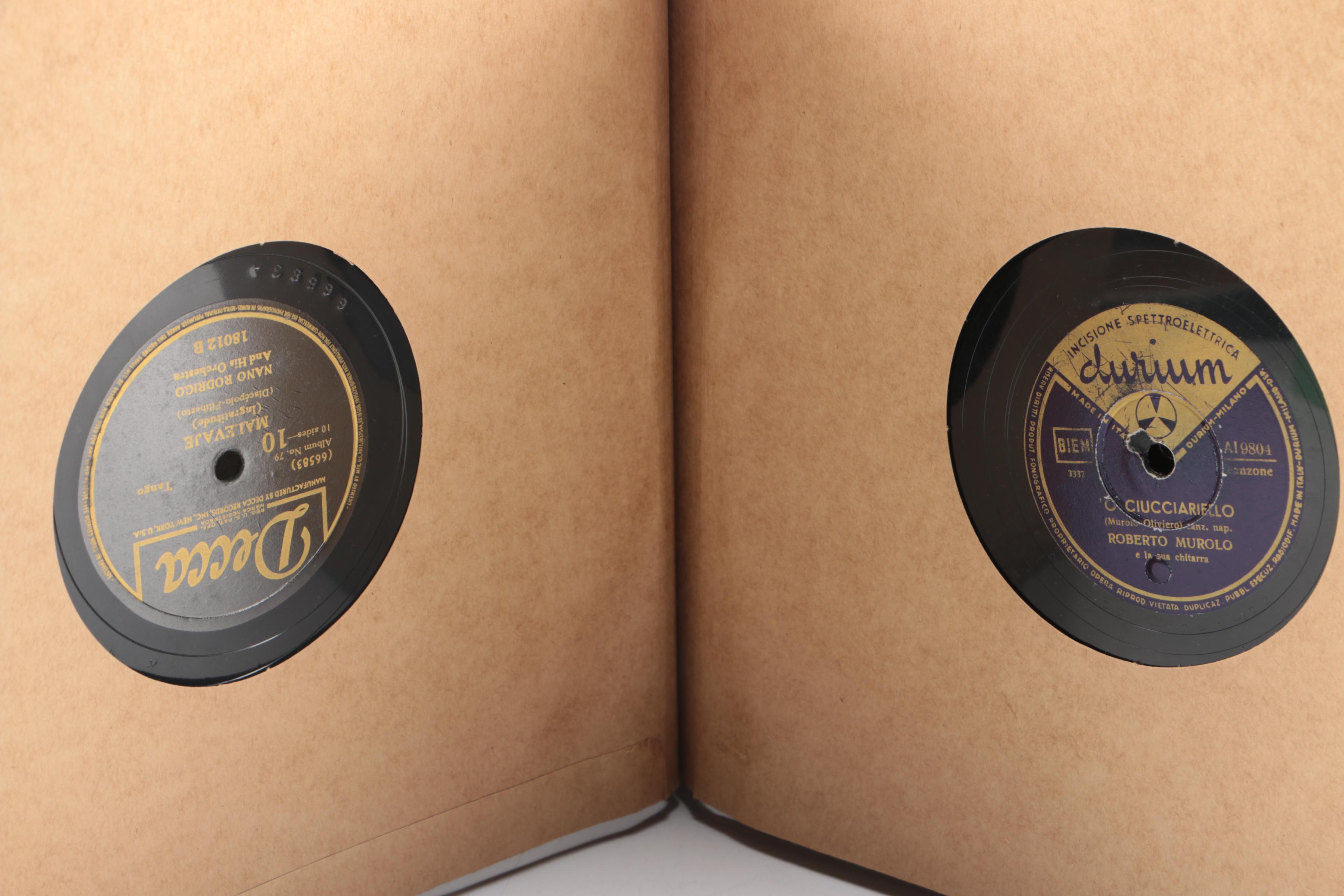 Vintage 78 RPM Big Band Record Albums