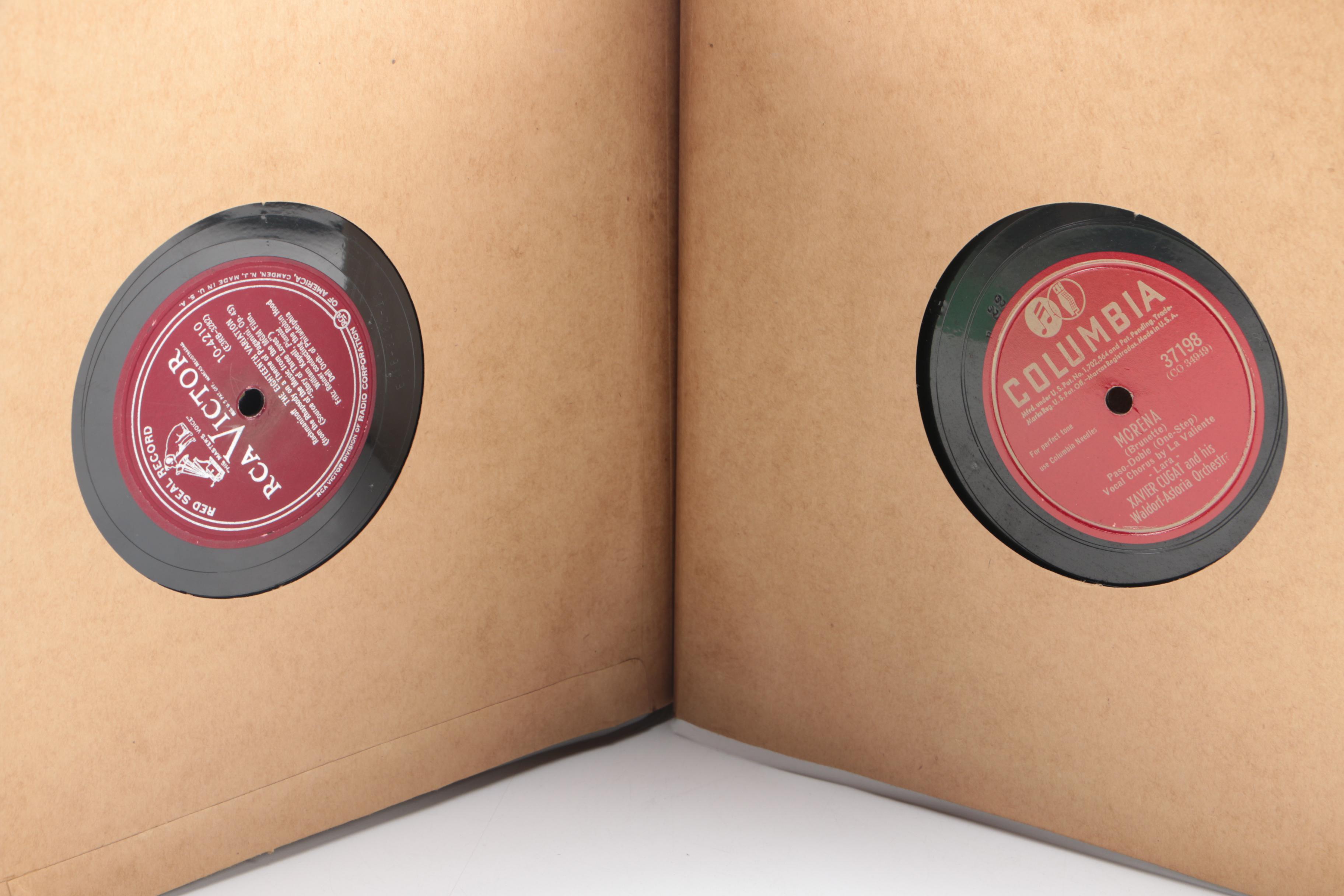 Vintage 78 RPM Big Band Record Albums