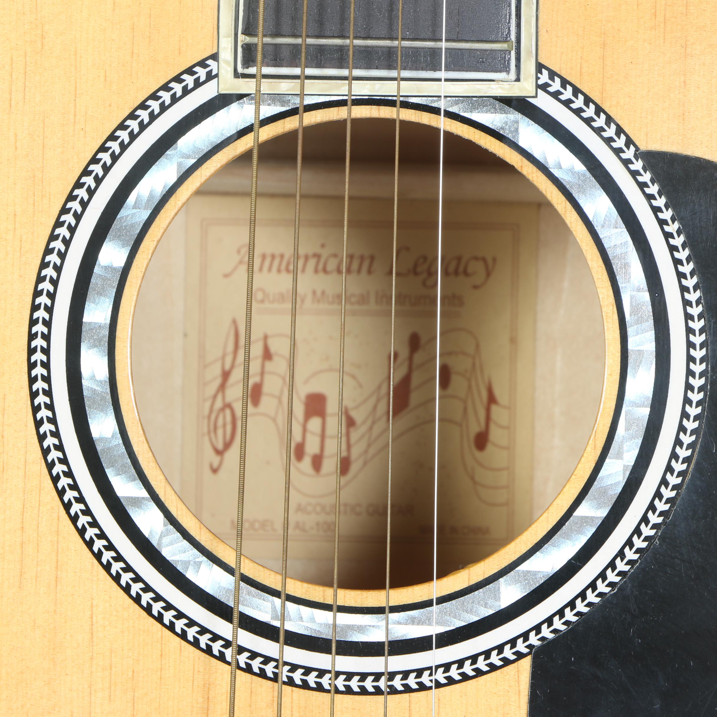 Esteban "American Legacy" AL-100 Acoustic-Electric Guitar with Case and Tuner