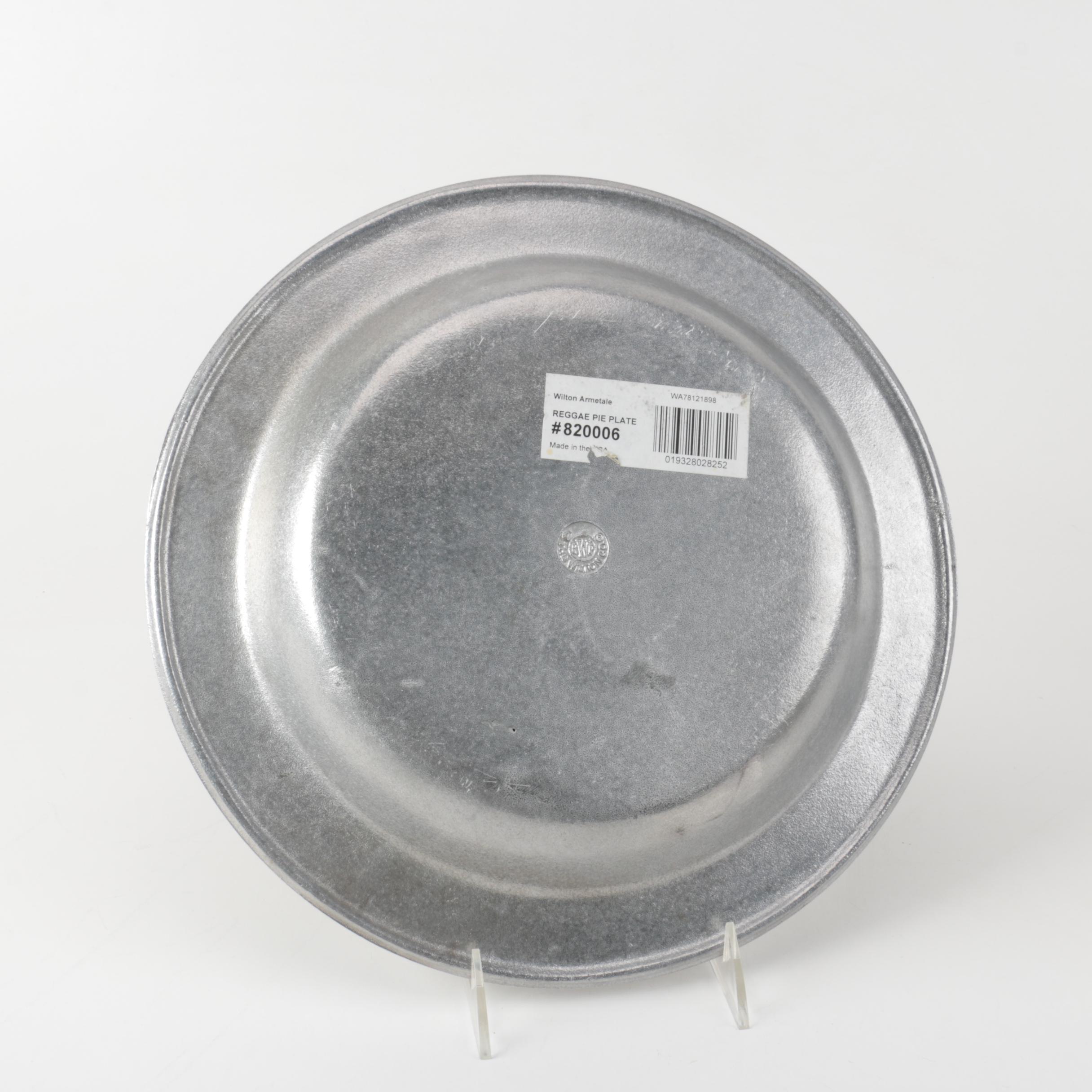 Wilton Armetale "Majolica" Salad Set and "Reggae" Pie Plate