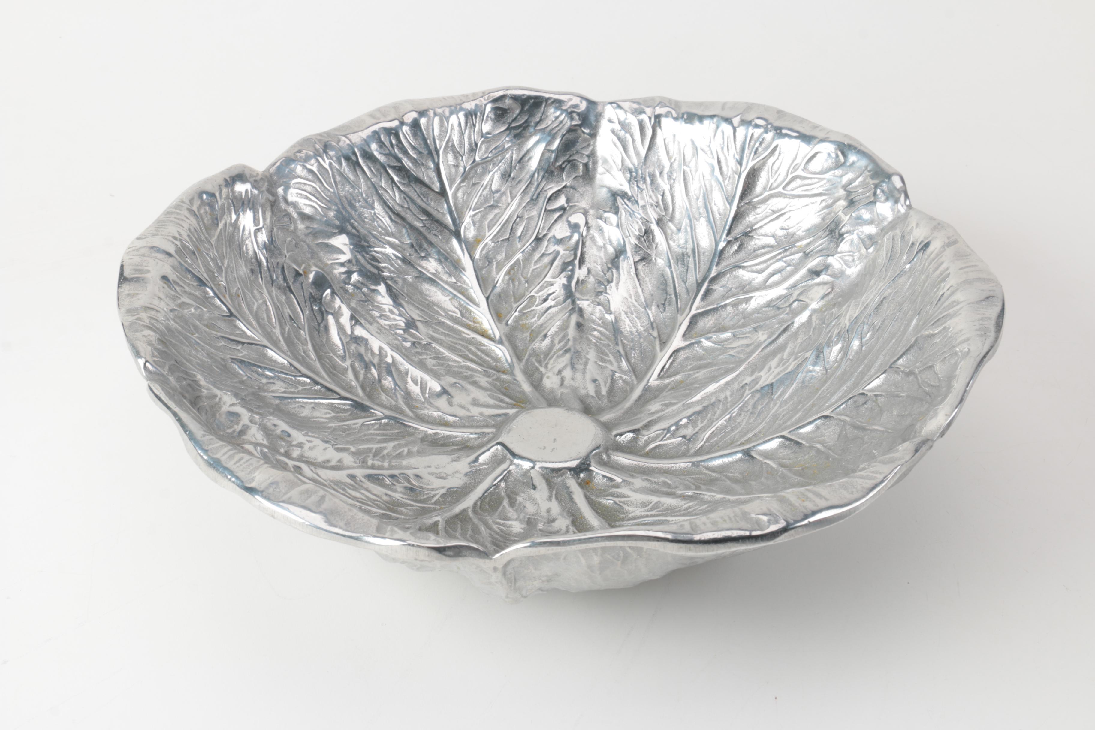 Wilton Armetale "Majolica" Salad Set and "Reggae" Pie Plate