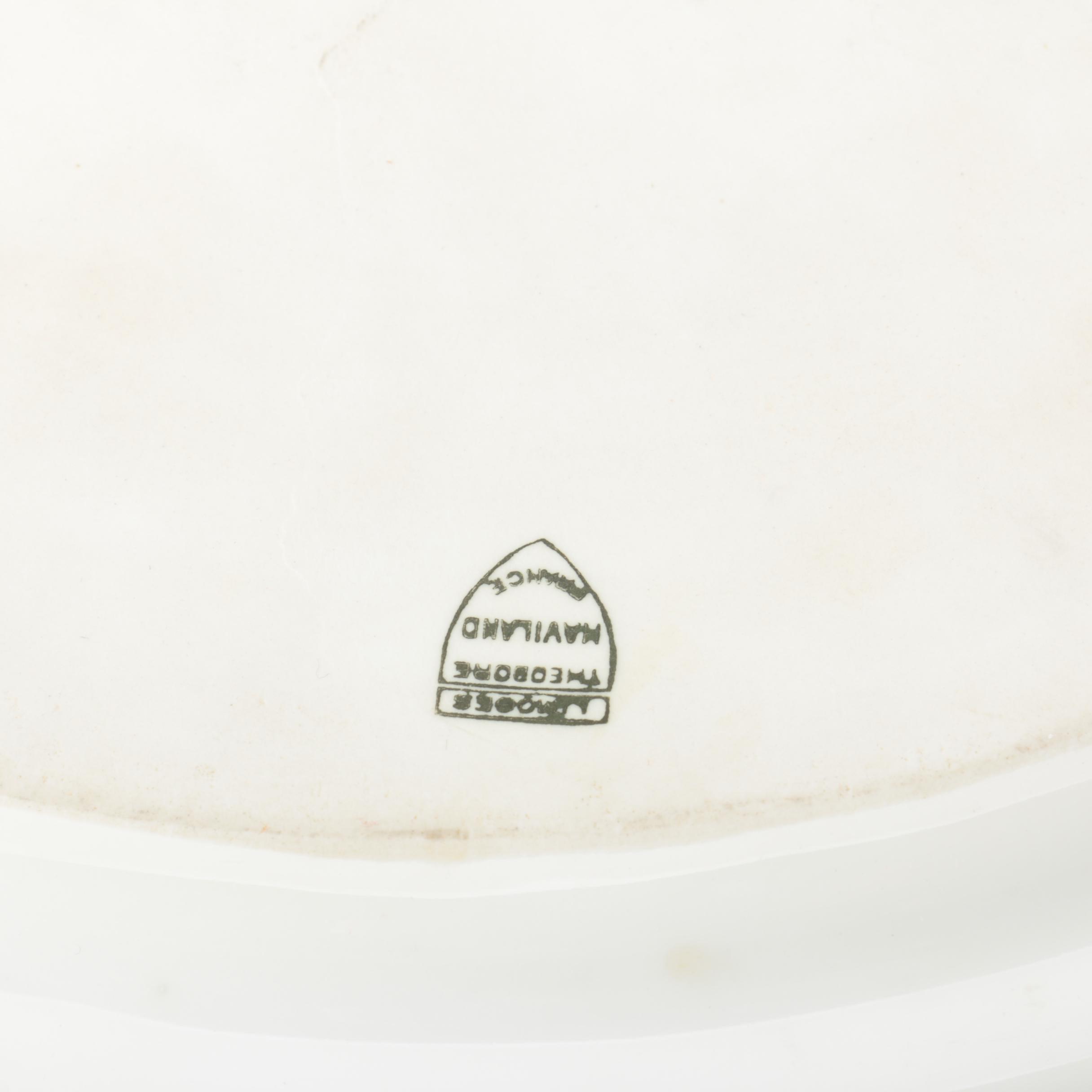 Vintage Gilded Porcelain Pate Ivoire Theodore Haviland Teacups and Serveware