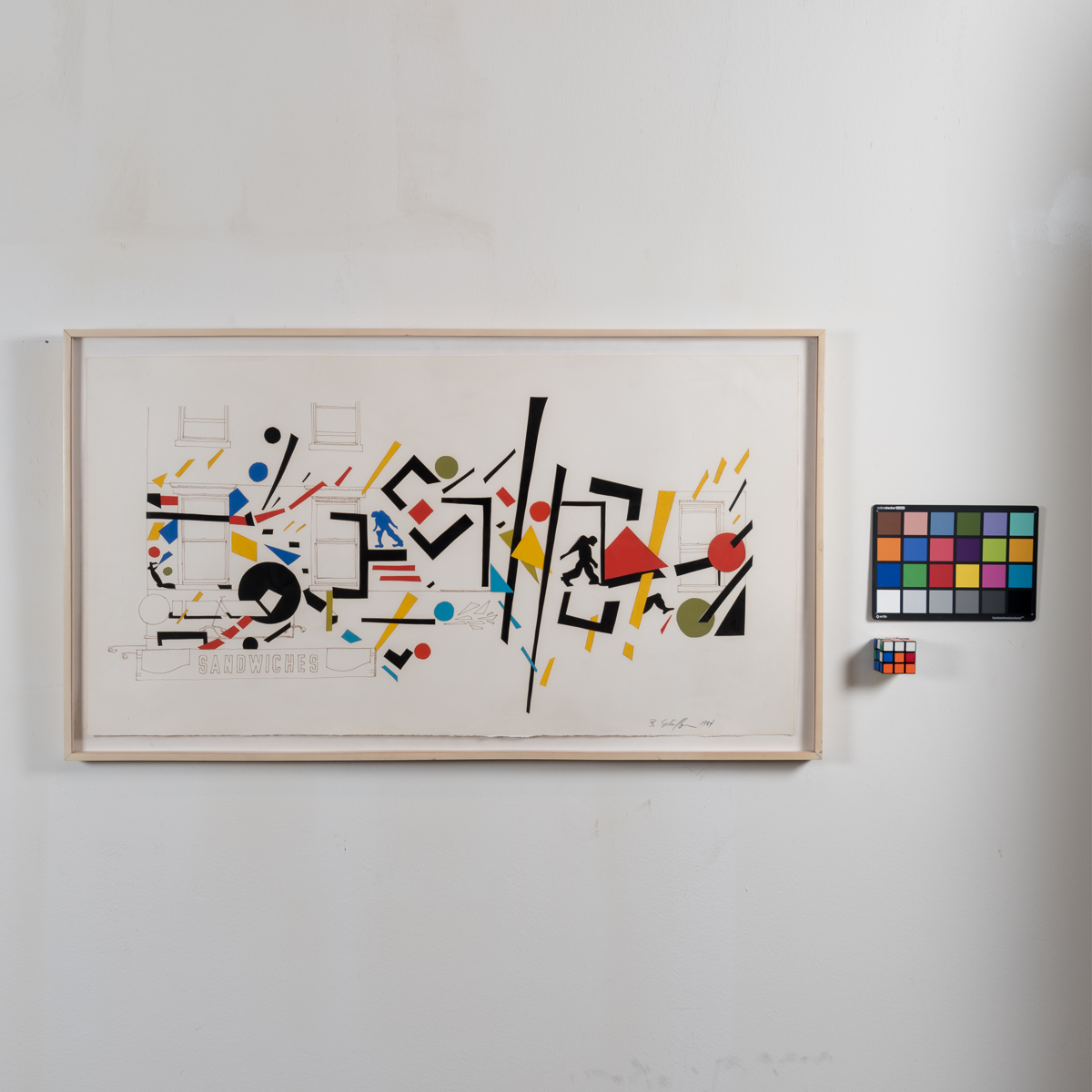 Bill Schiffer Mixed Media Collage "West Broadway Boogie"