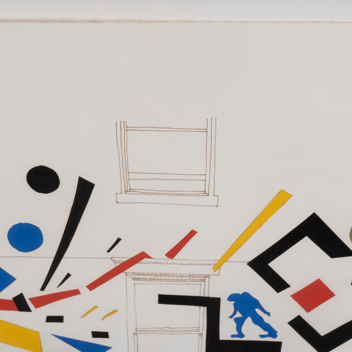 Bill Schiffer Mixed Media Collage "West Broadway Boogie"