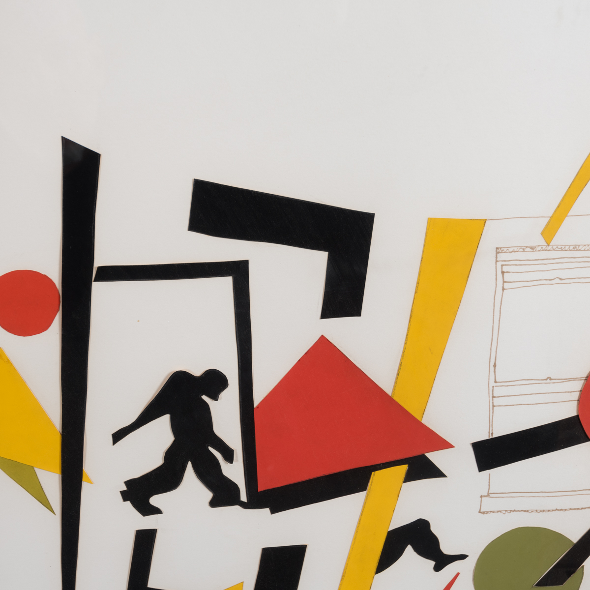 Bill Schiffer Mixed Media Collage "West Broadway Boogie"