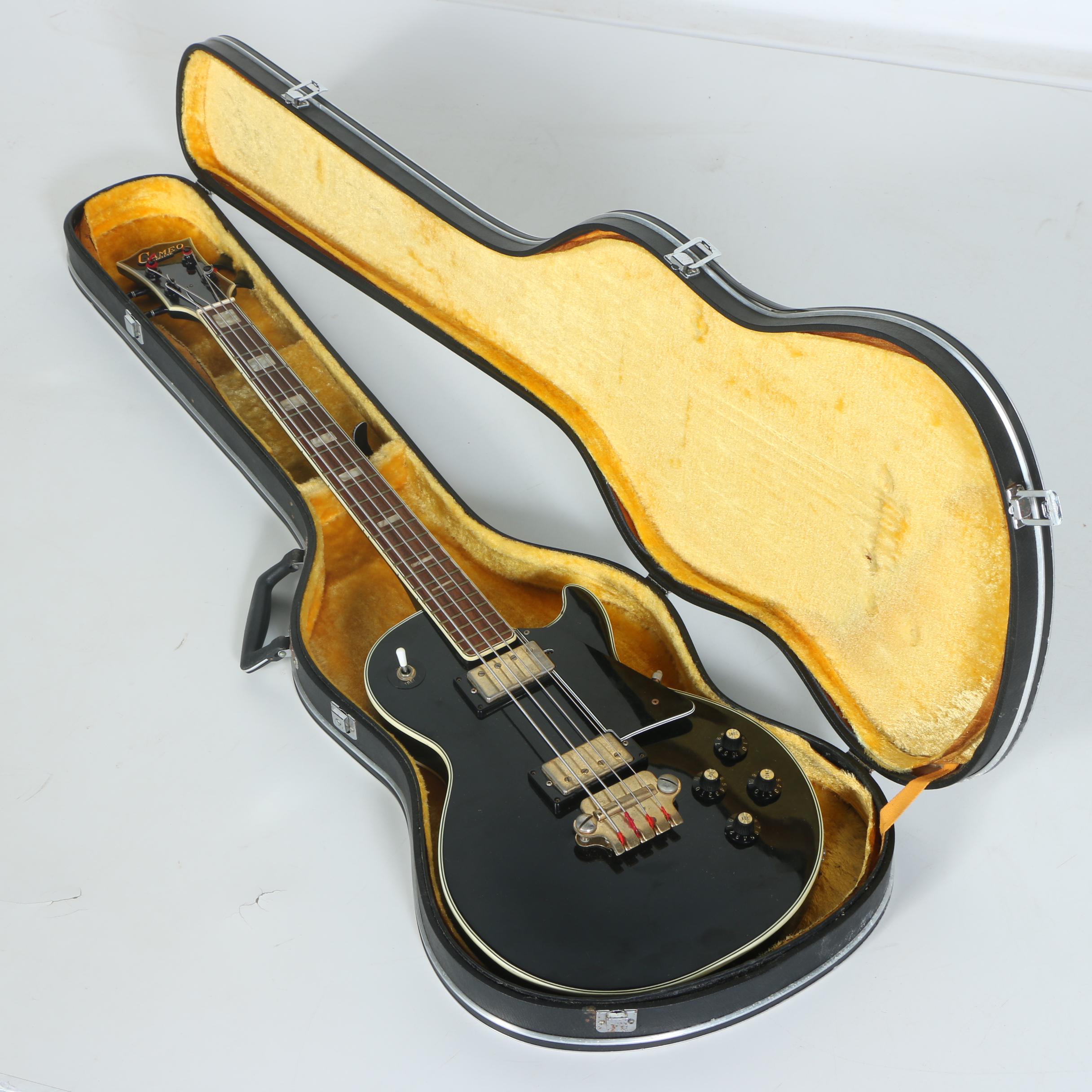 Cameo Deluxe 1960s Electric Bass Guitar with Case