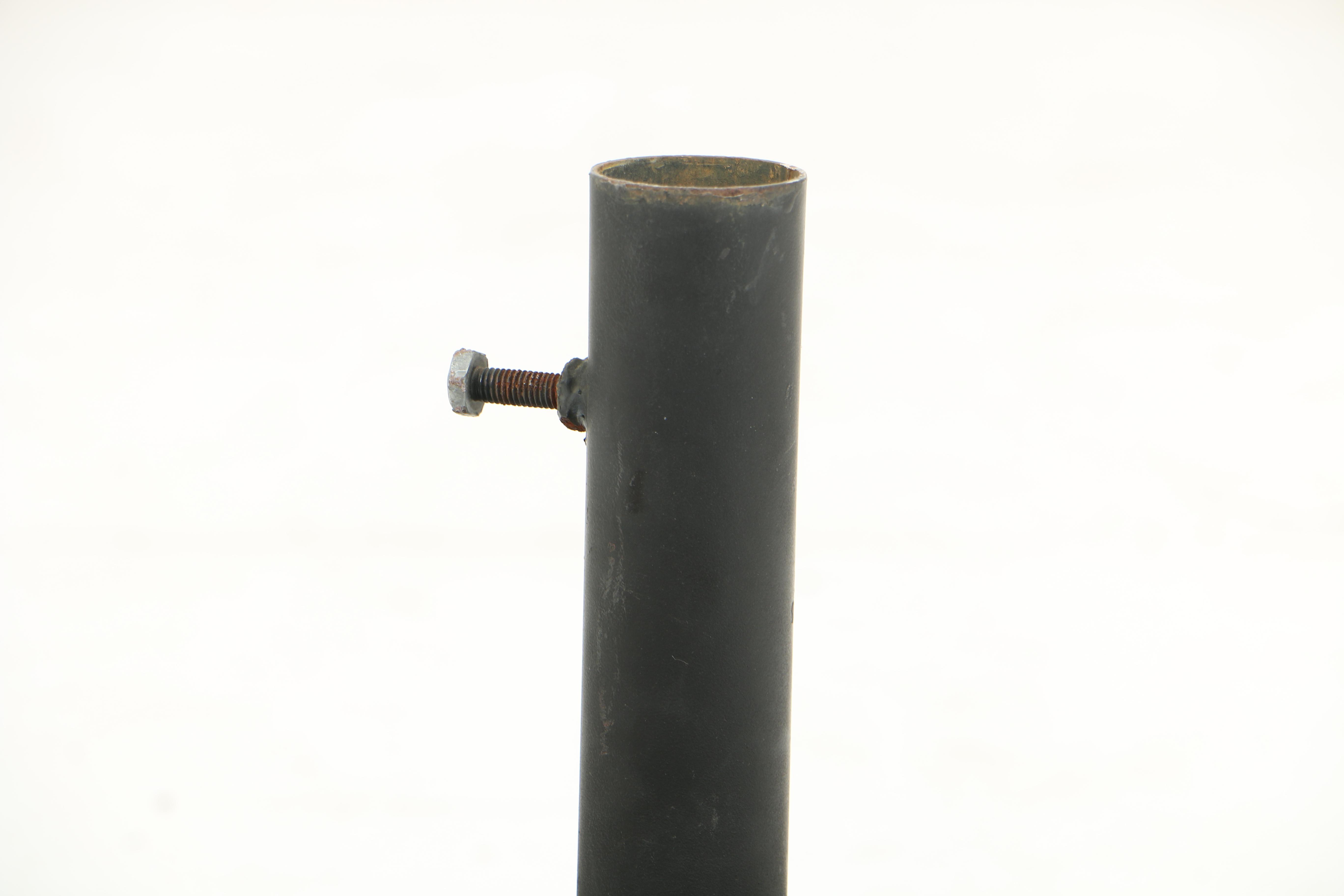 Vintage Black Cast Iron Flag Stand