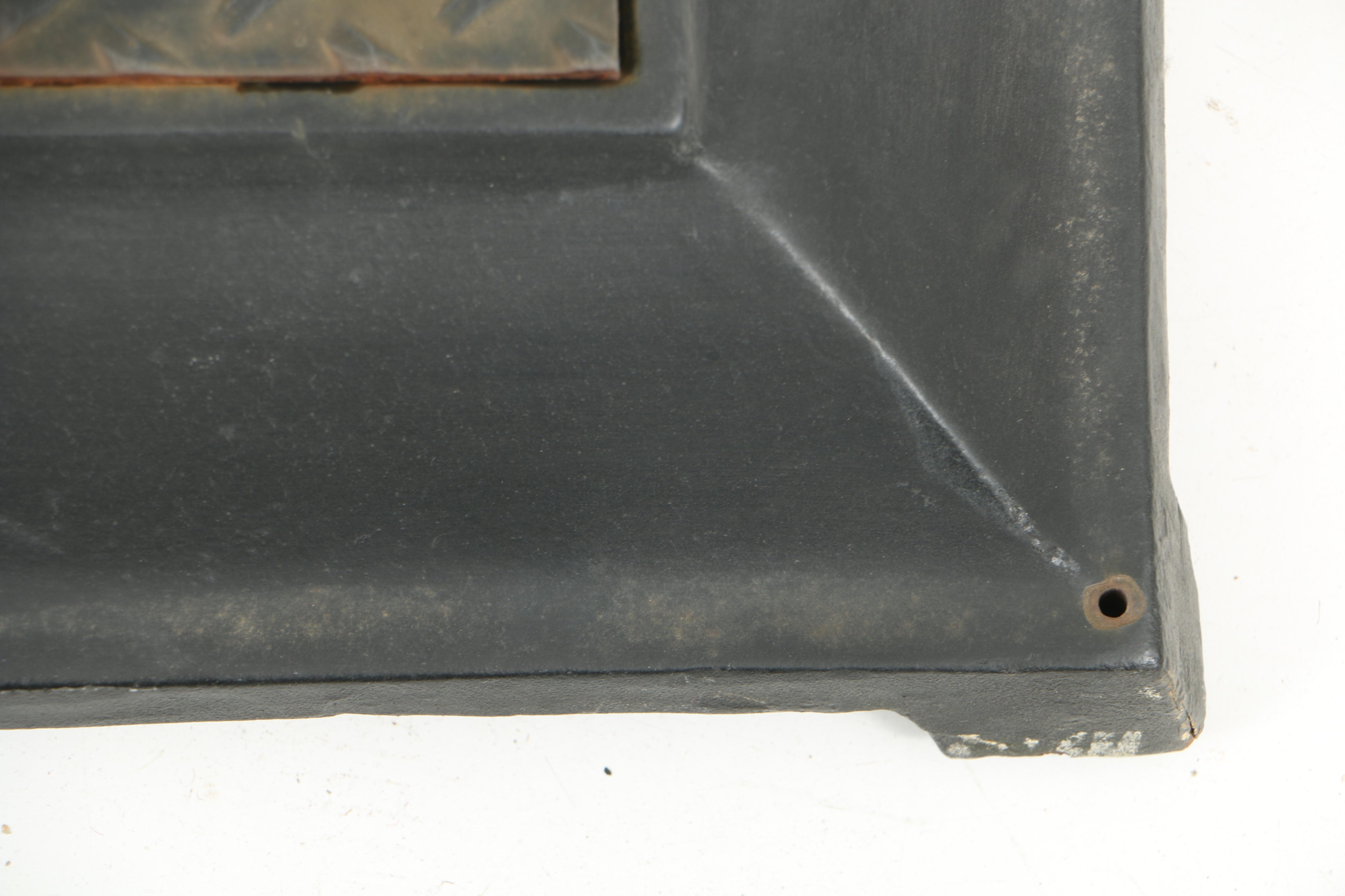 Vintage Black Cast Iron Flag Stand