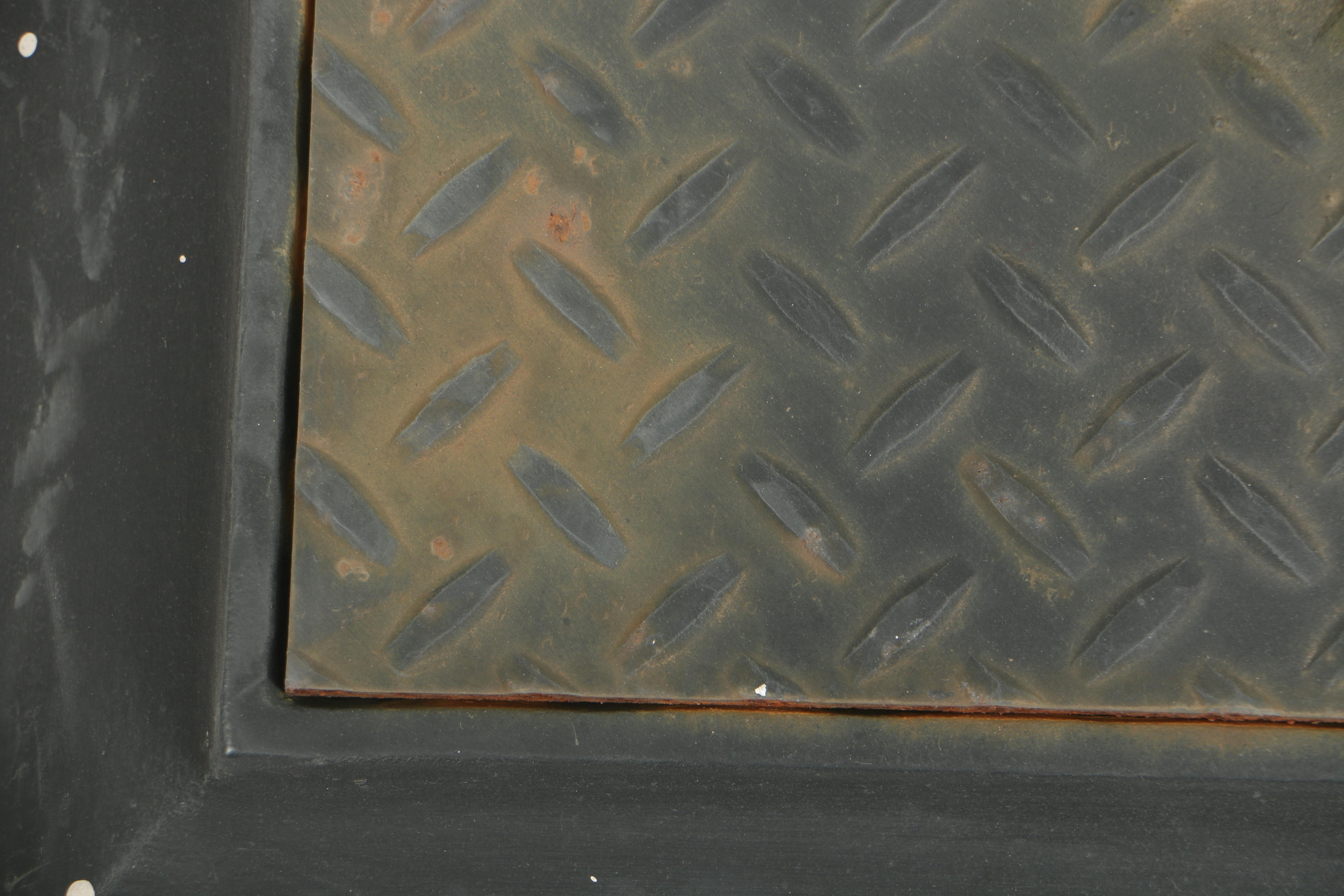 Vintage Black Cast Iron Flag Stand