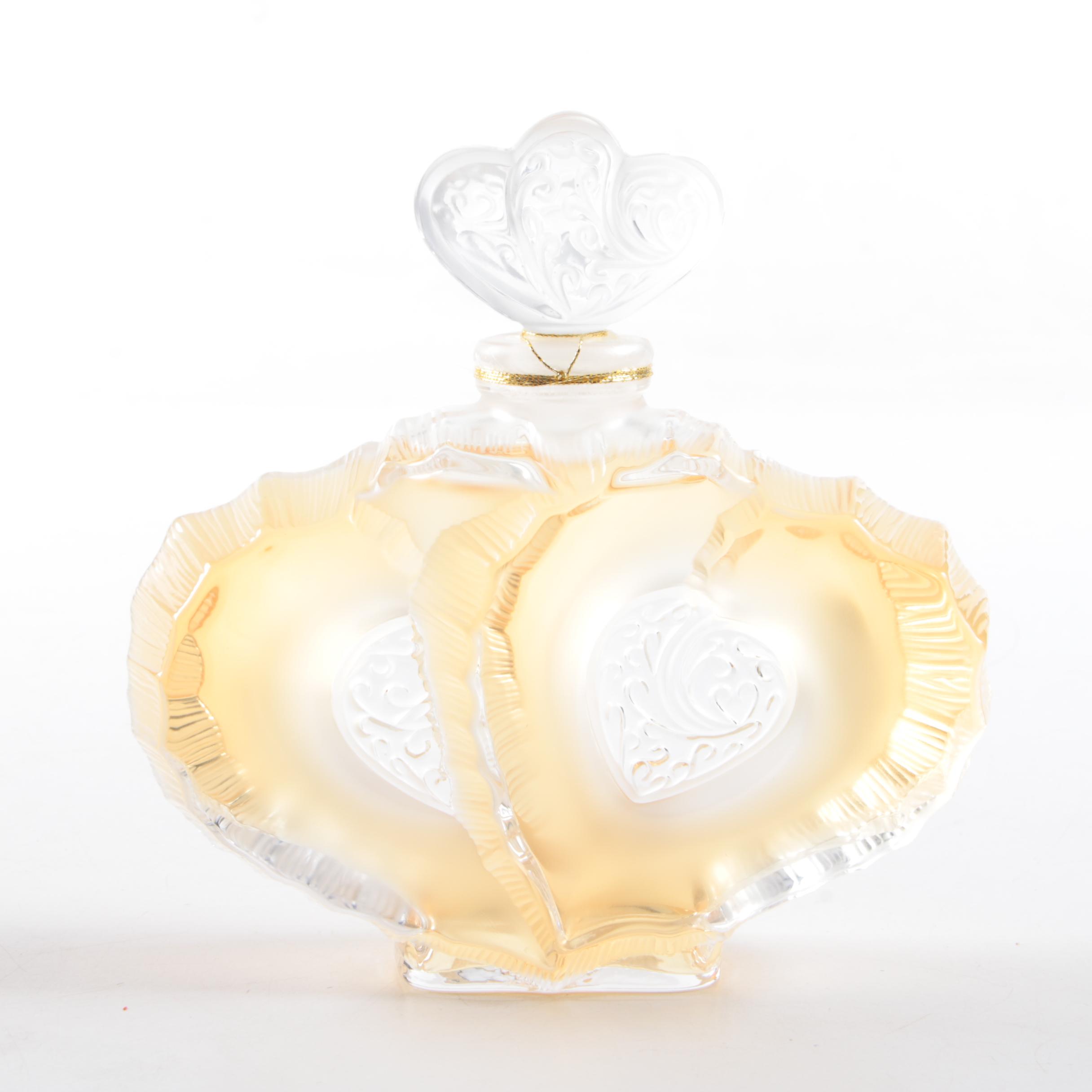 Lalique Flacon Collection Edition "Double Heart" Perfume Bottle