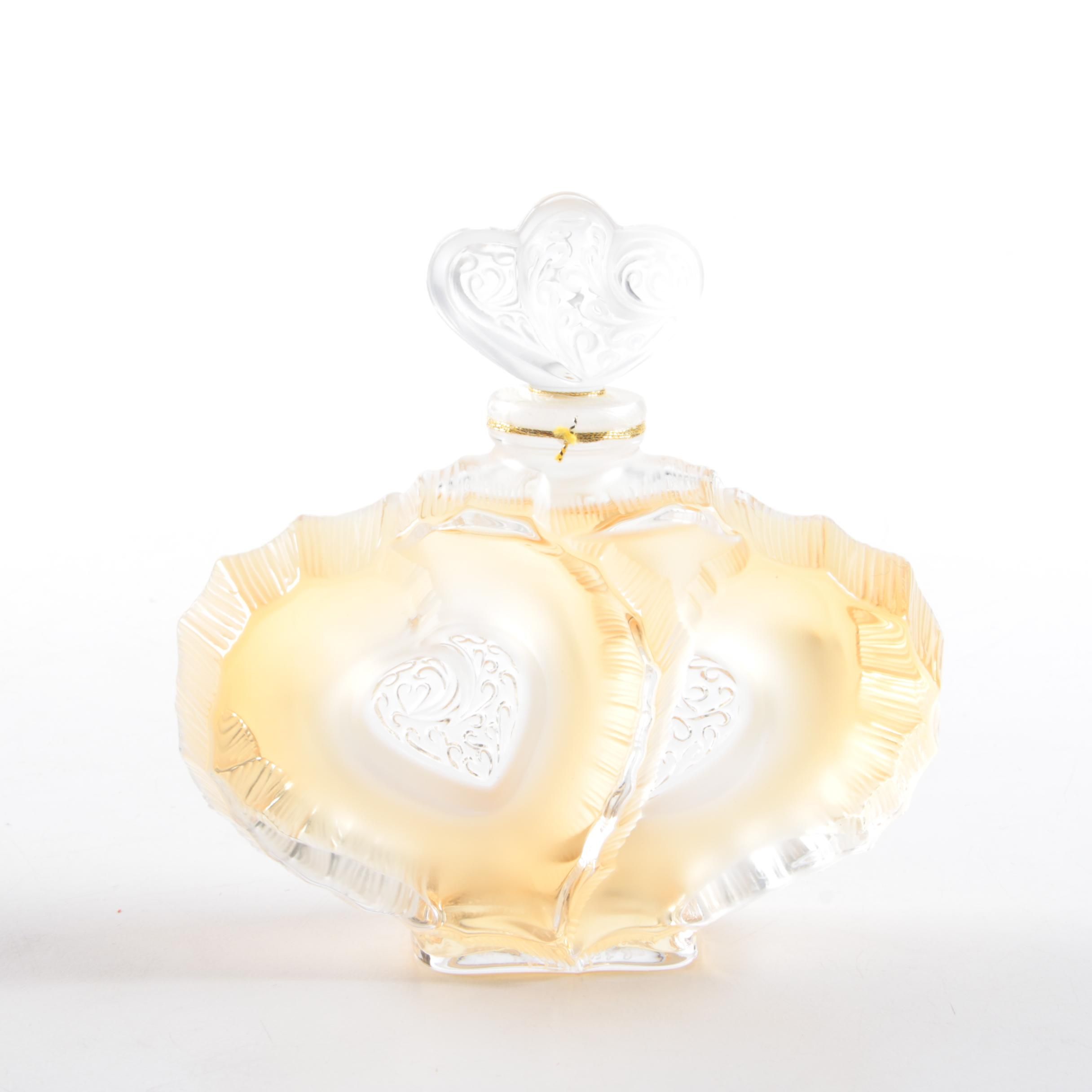 Lalique Flacon Collection Edition "Double Heart" Perfume Bottle