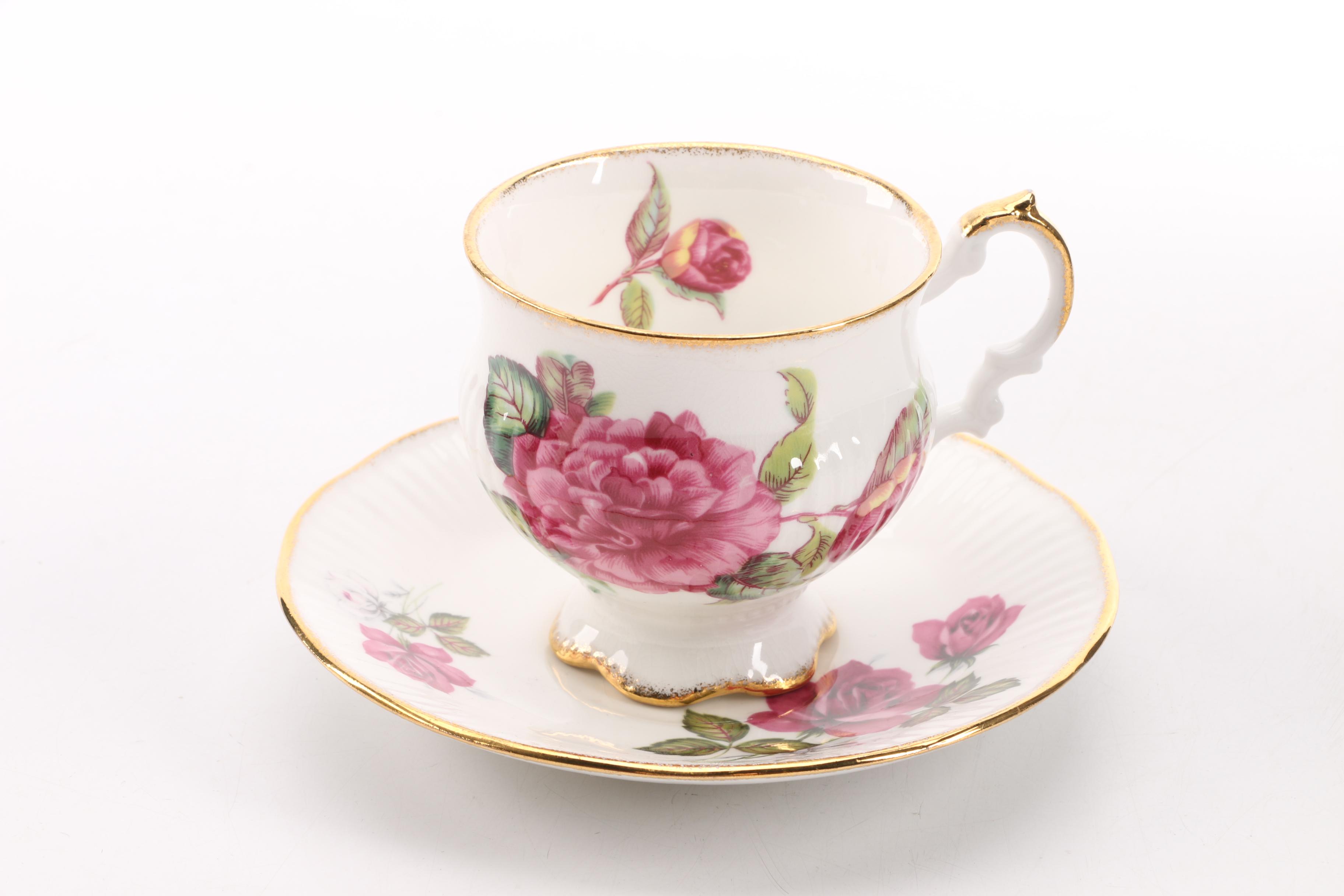 Vintage Edwin M. Knowles Teapot and Other Tableware