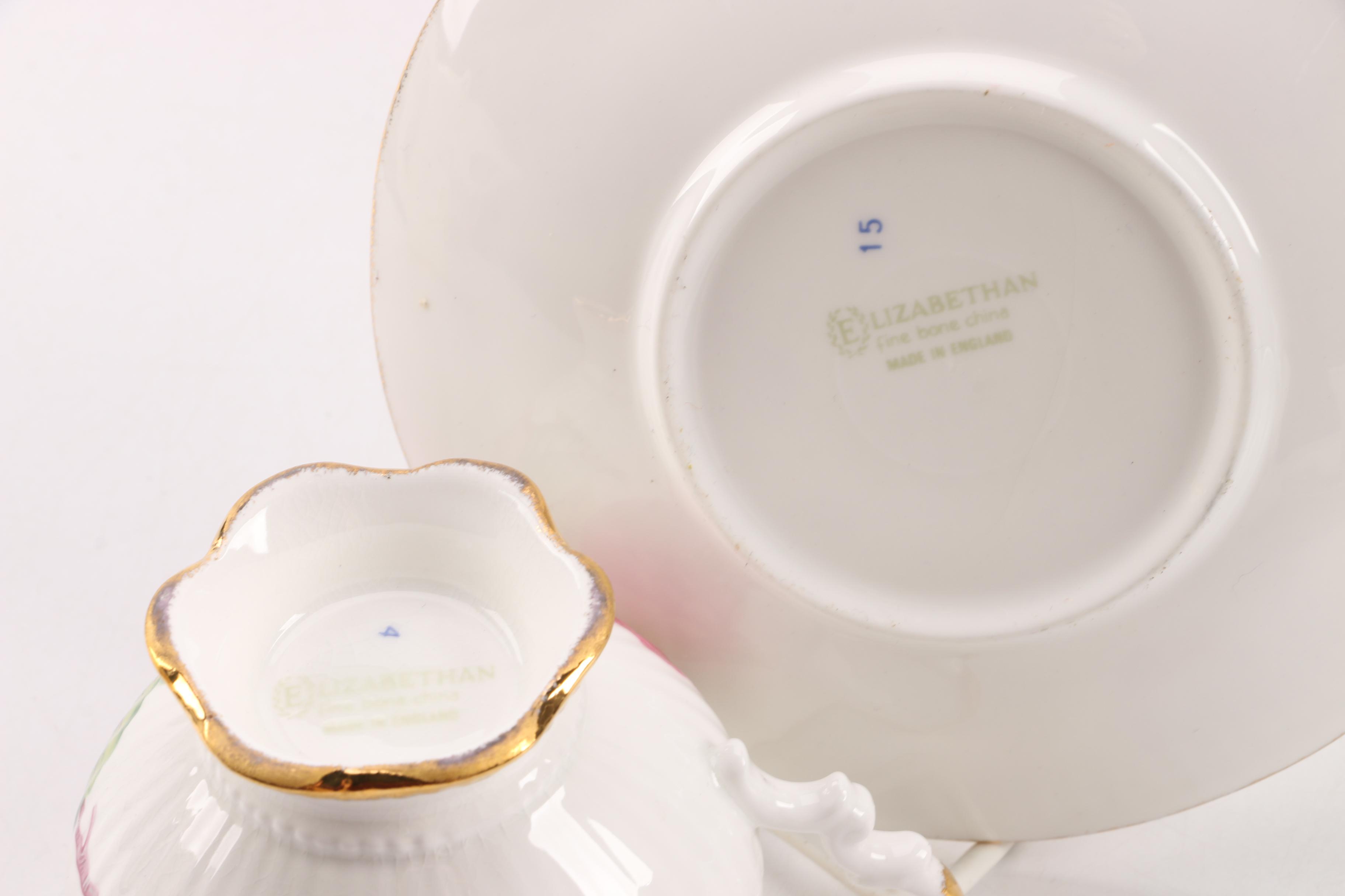 Vintage Edwin M. Knowles Teapot and Other Tableware