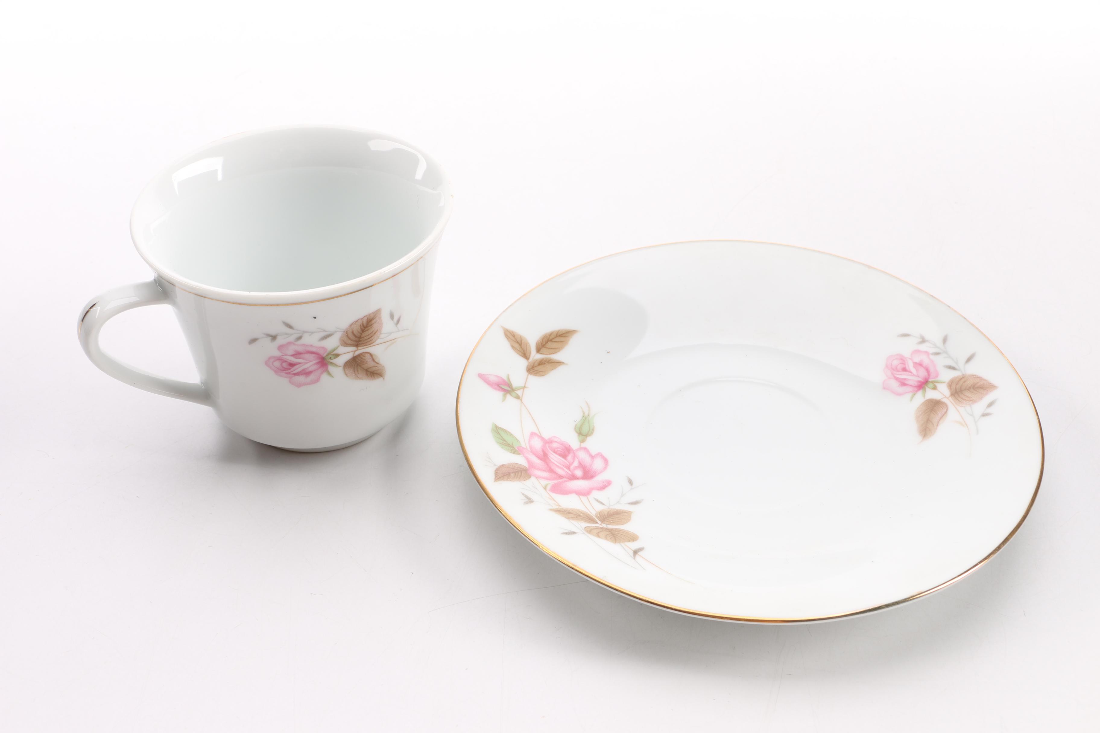 Vintage Edwin M. Knowles Teapot and Other Tableware