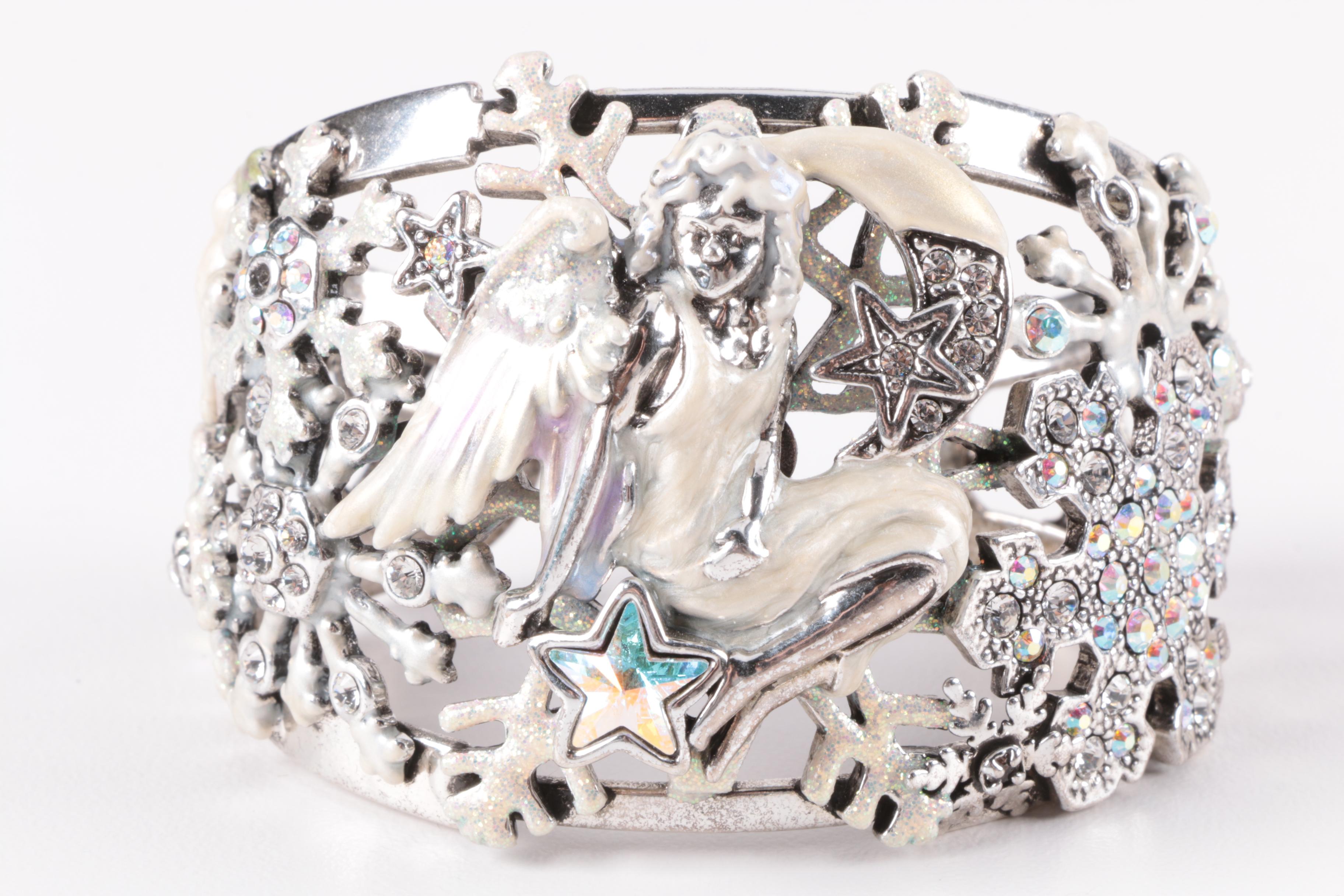 Jewelry Featuring Kirks Folly Cuff and Mexican Abalone Inlay Earrings