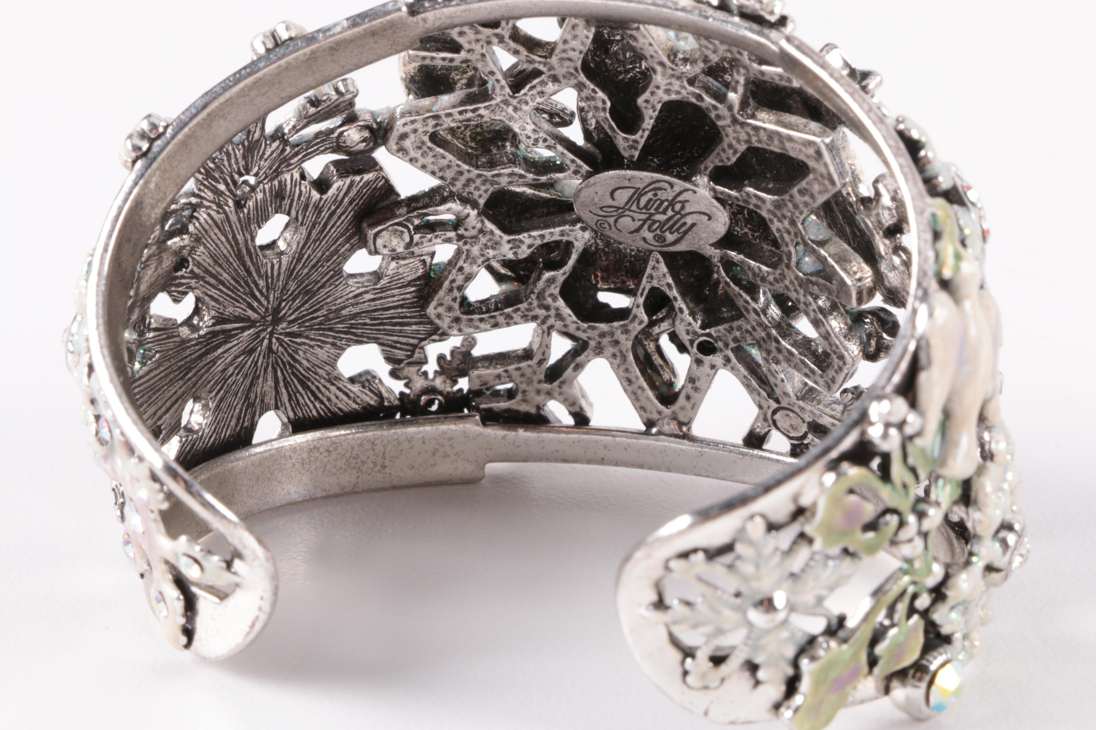 Jewelry Featuring Kirks Folly Cuff and Mexican Abalone Inlay Earrings