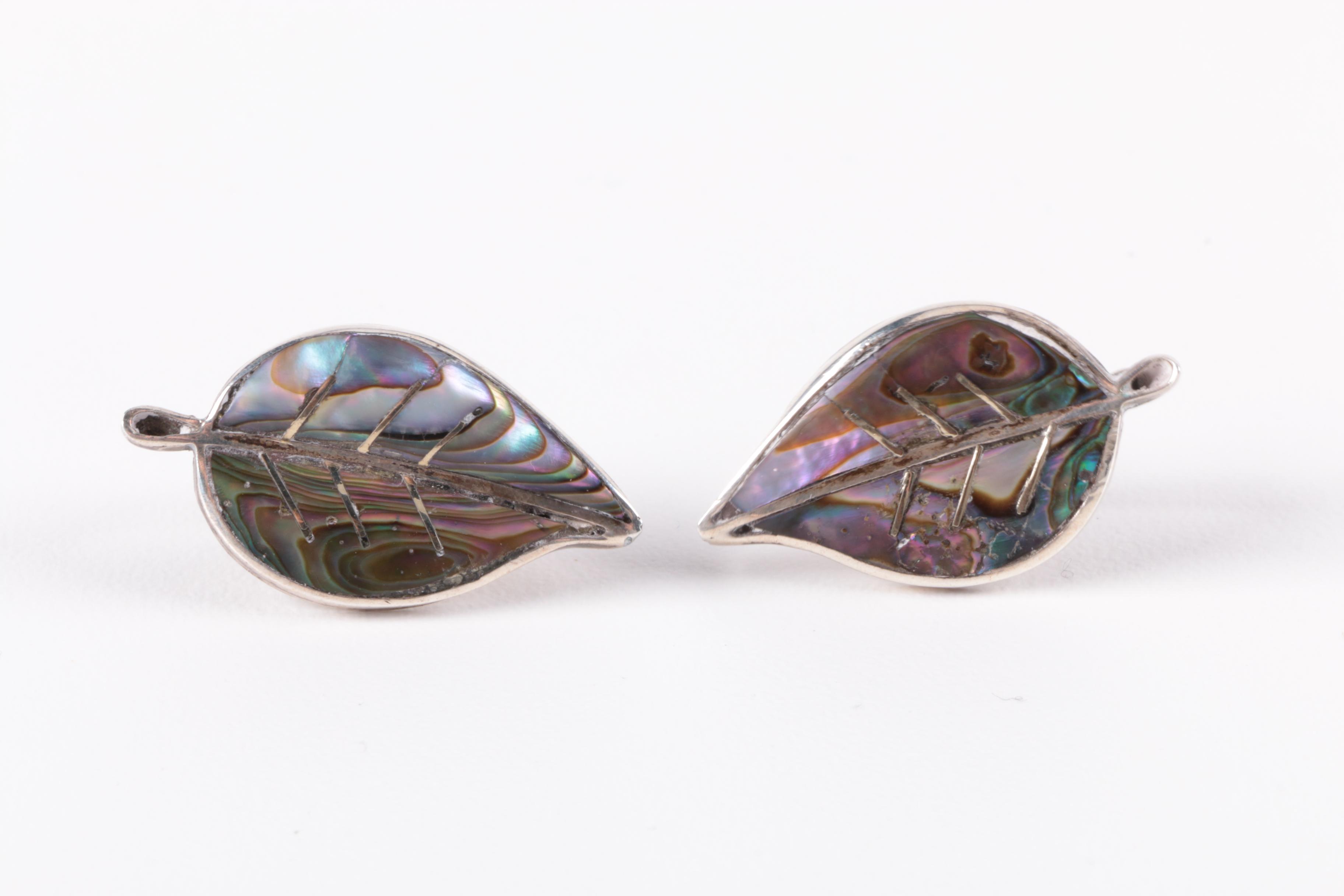 Jewelry Featuring Kirks Folly Cuff and Mexican Abalone Inlay Earrings