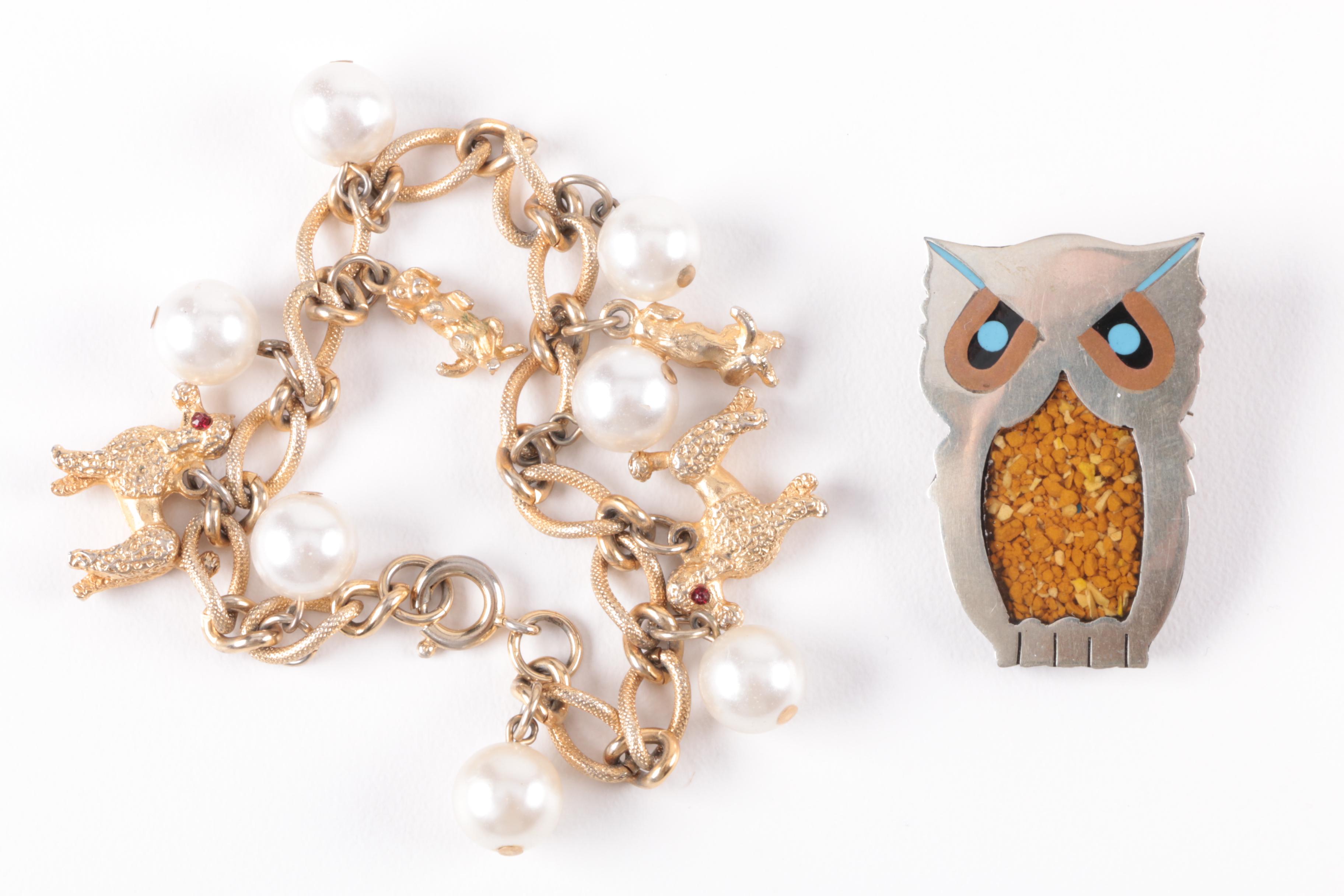 Jewelry Featuring Kirks Folly Cuff and Mexican Abalone Inlay Earrings