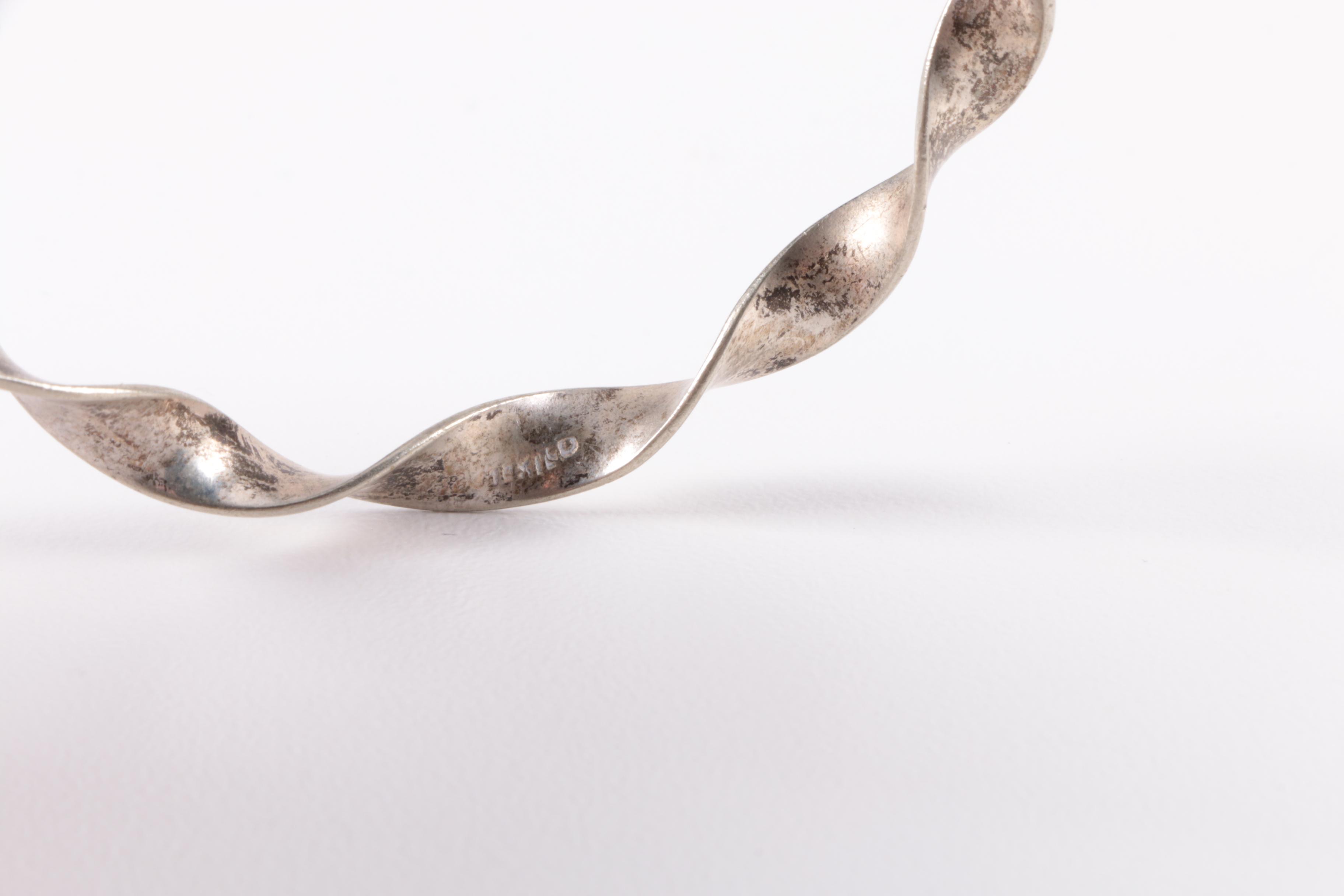 Jewelry Featuring Kirks Folly Cuff and Mexican Abalone Inlay Earrings