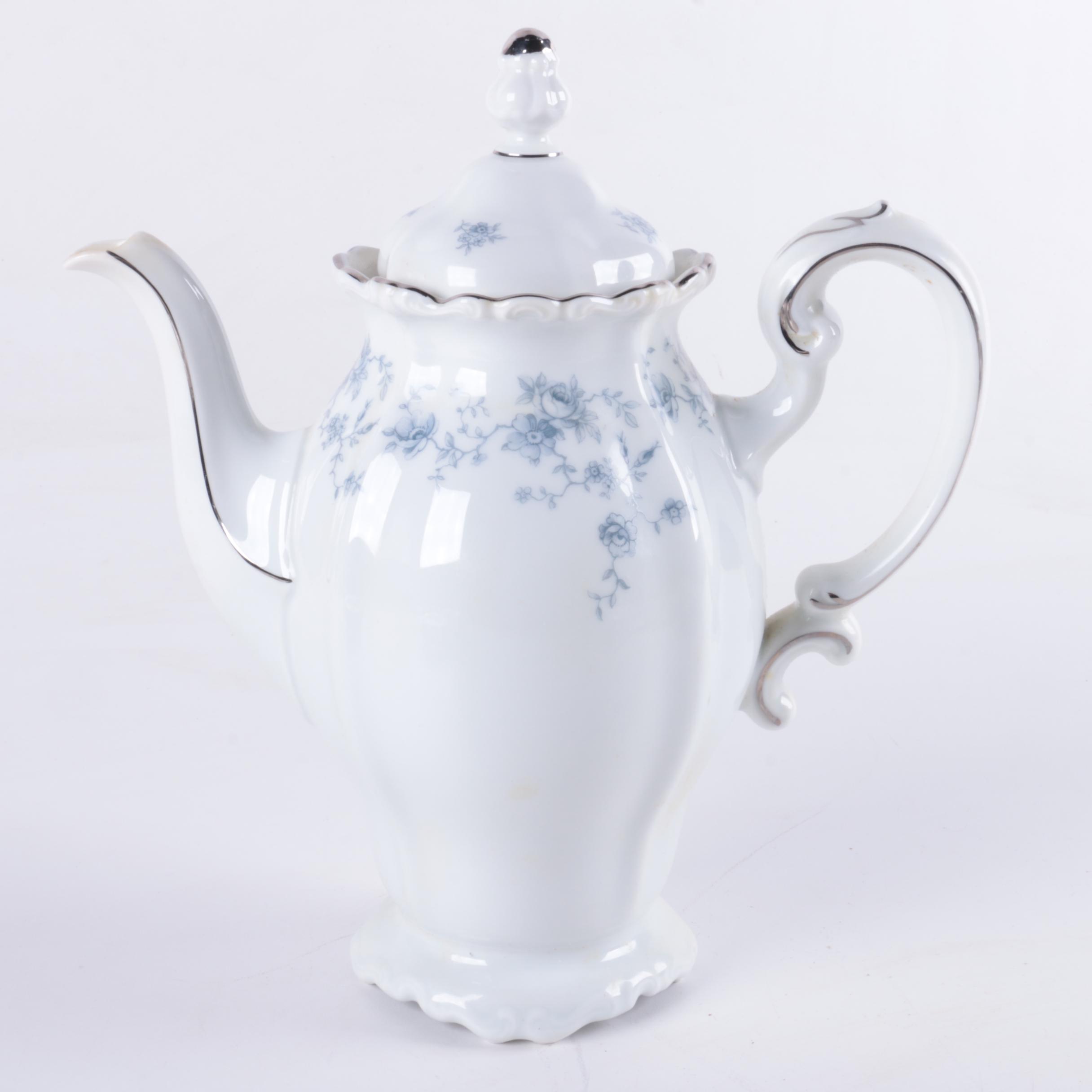 Vintage Bavarian Johann Haviland "Blue Garland" Porcelain Tea Service