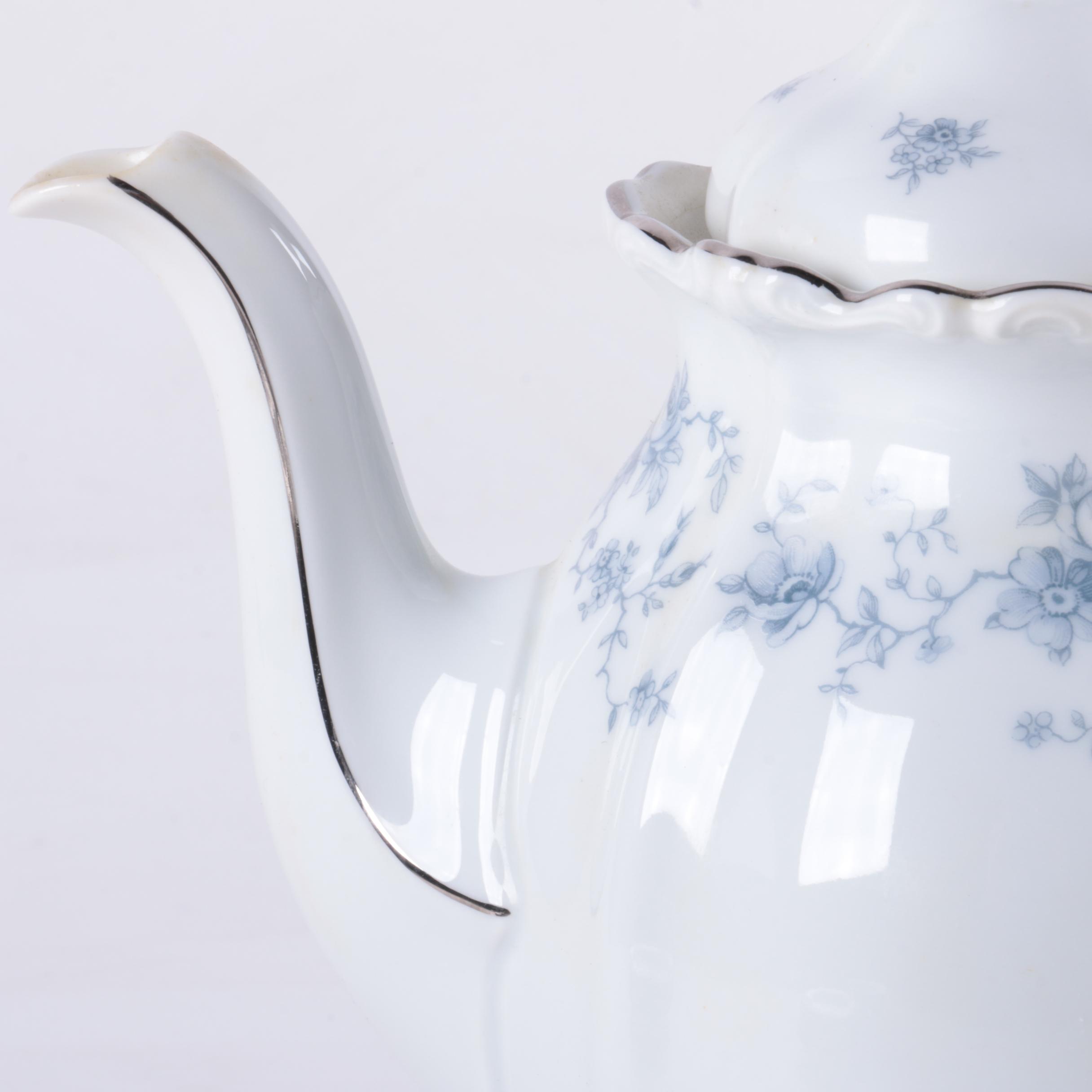 Vintage Bavarian Johann Haviland "Blue Garland" Porcelain Tea Service