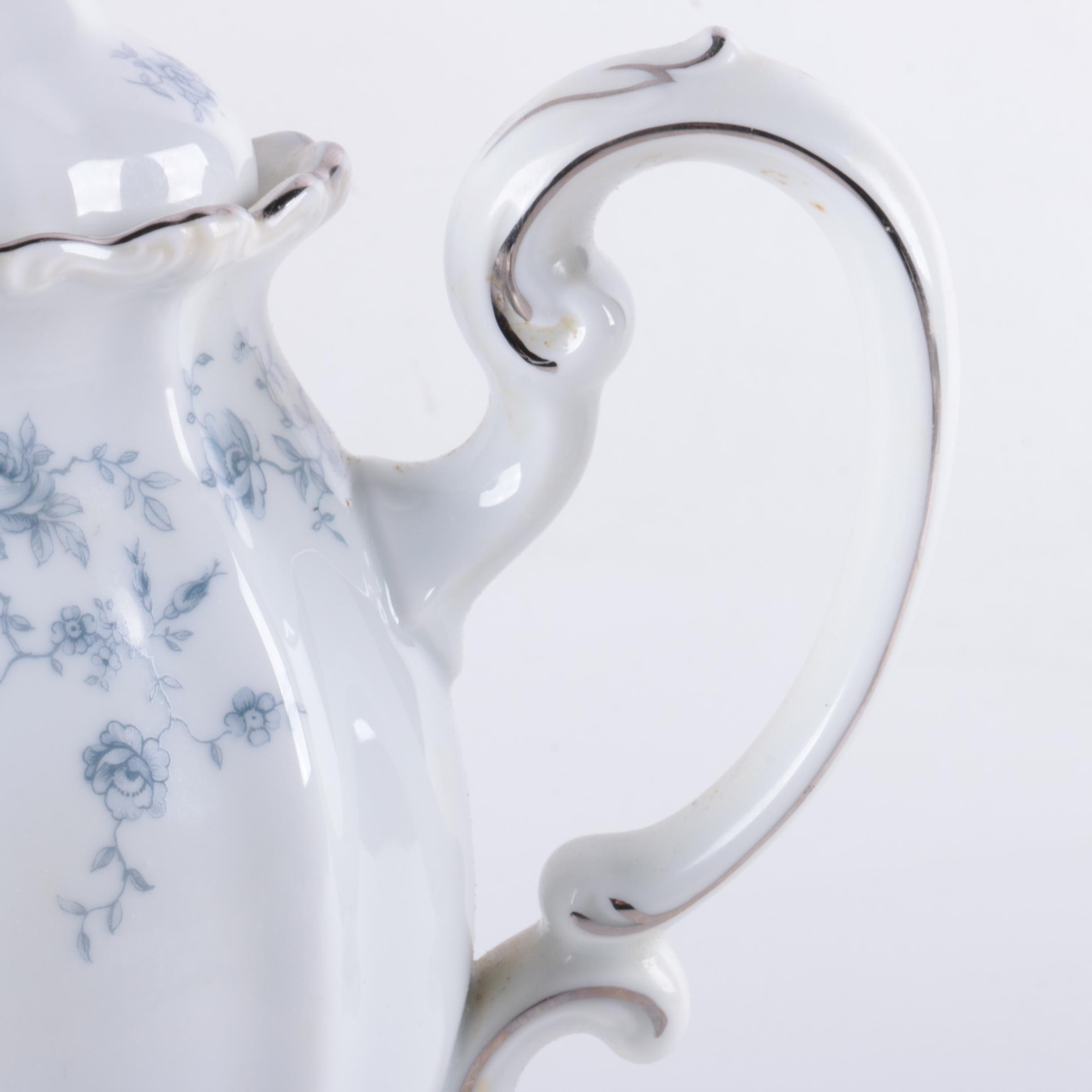 Vintage Bavarian Johann Haviland "Blue Garland" Porcelain Tea Service