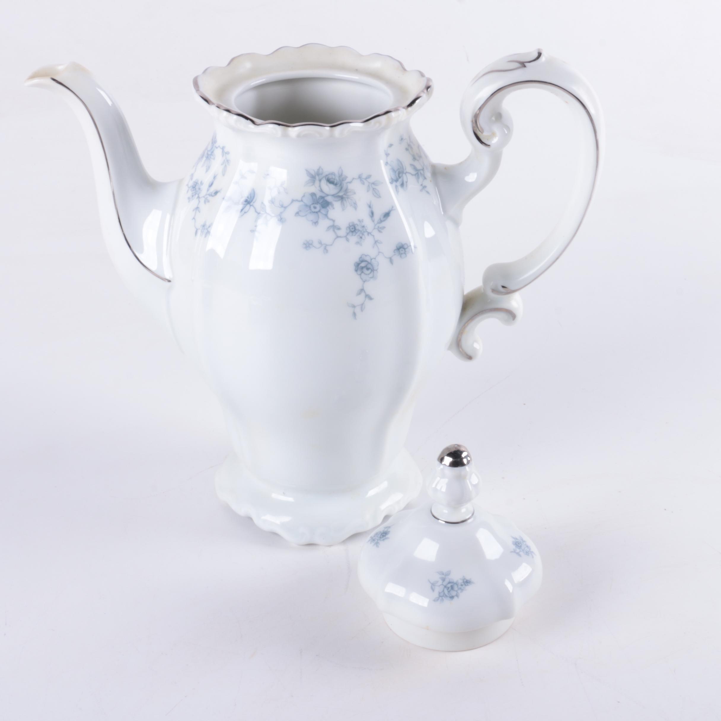 Vintage Bavarian Johann Haviland "Blue Garland" Porcelain Tea Service