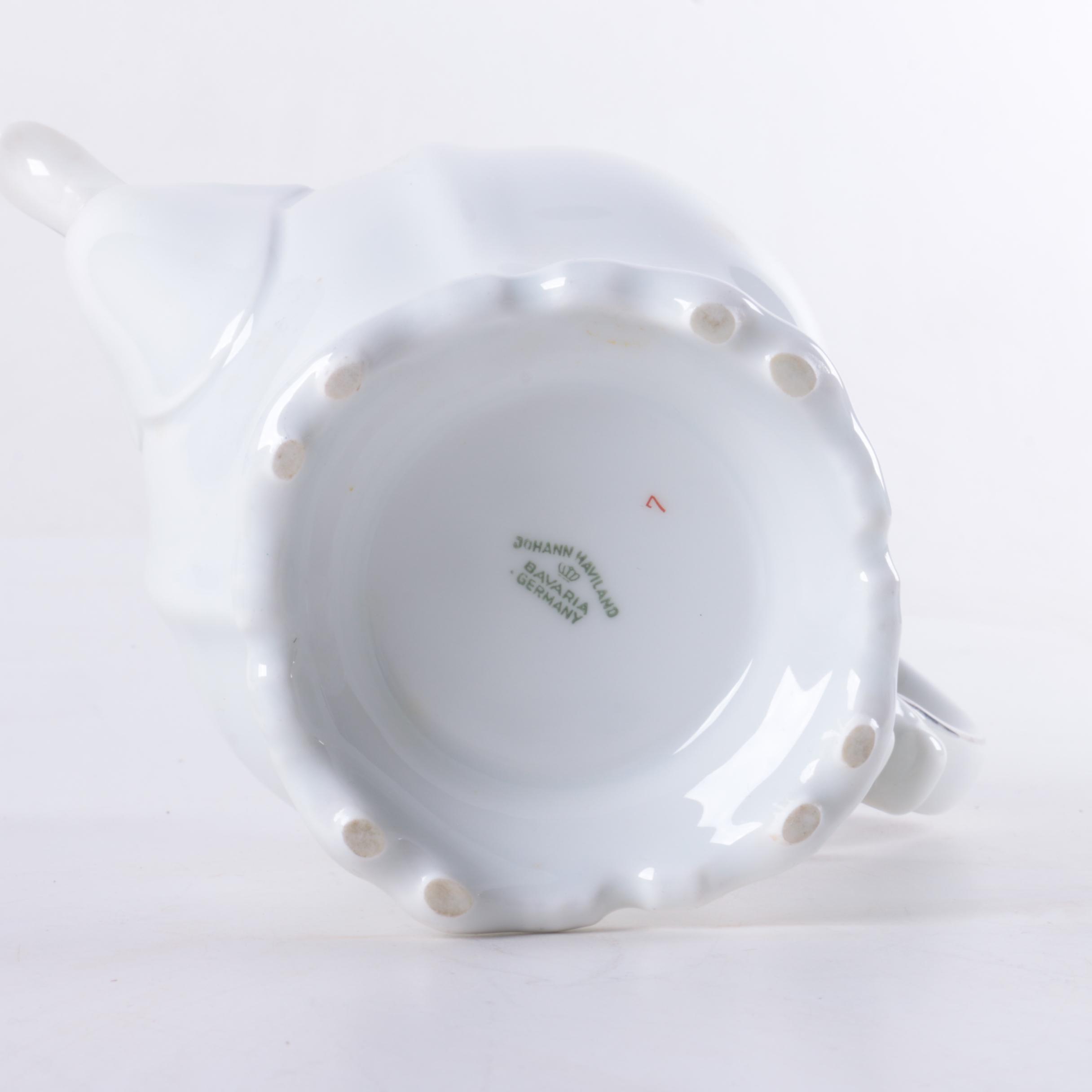 Vintage Bavarian Johann Haviland "Blue Garland" Porcelain Tea Service