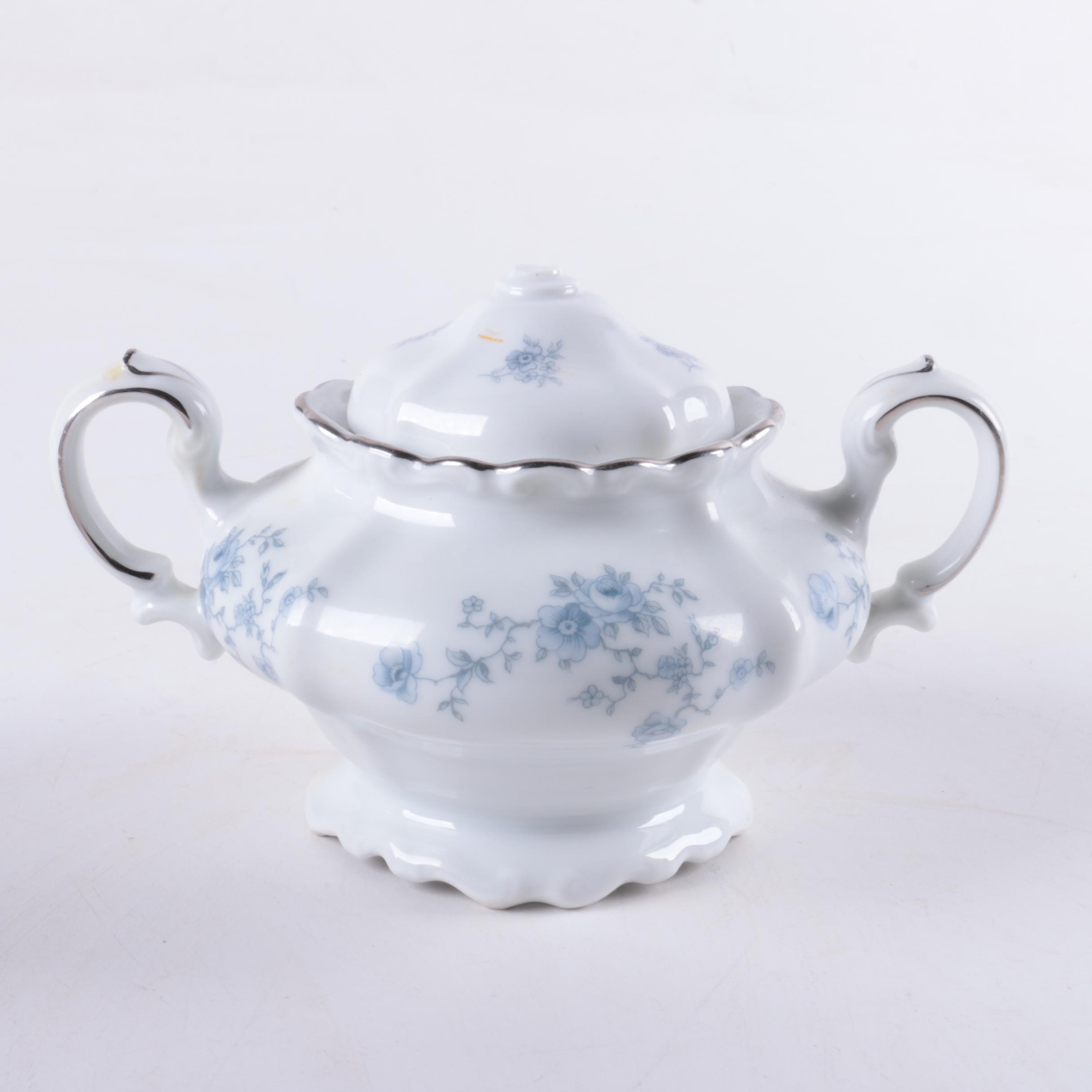 Vintage Bavarian Johann Haviland "Blue Garland" Porcelain Tea Service