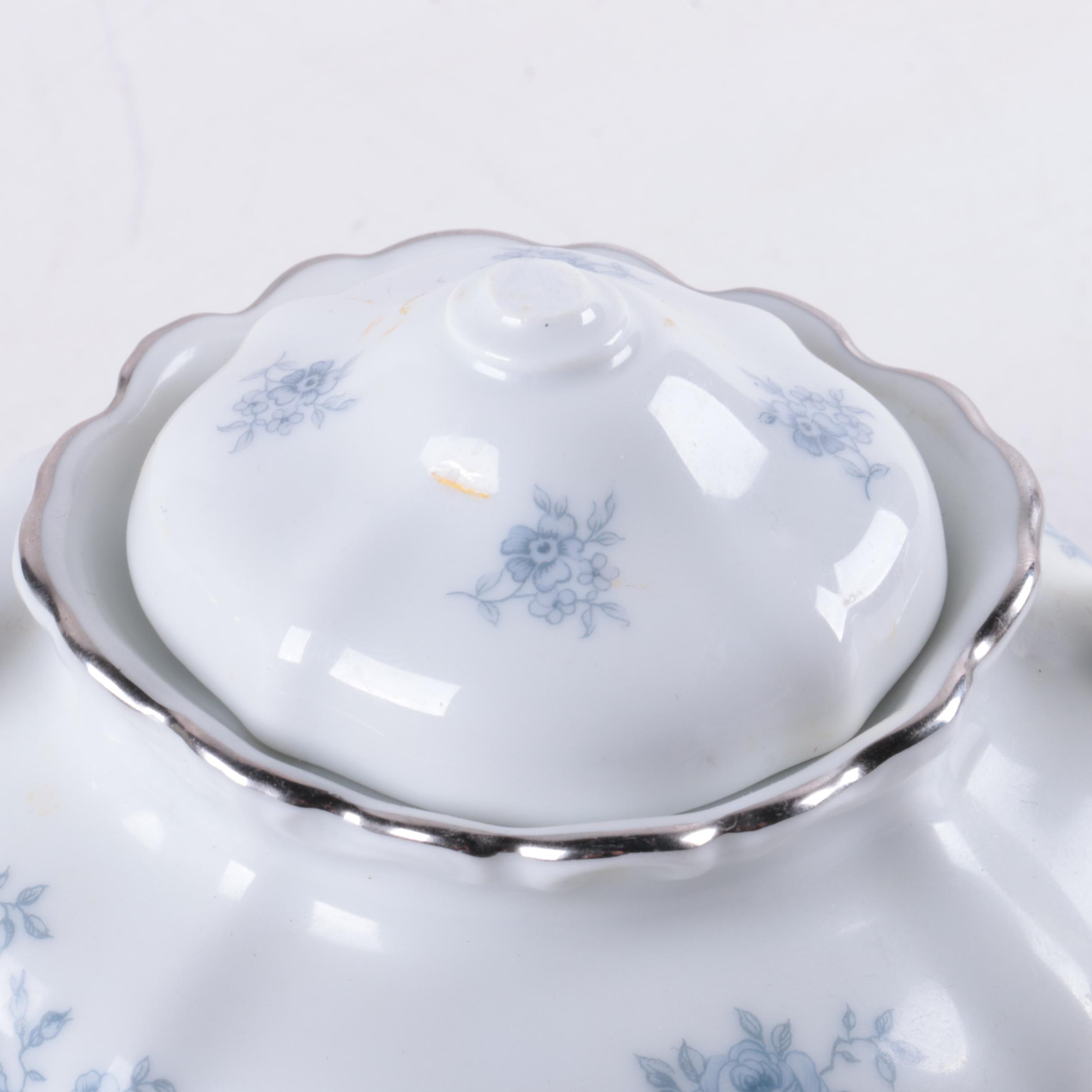 Vintage Bavarian Johann Haviland "Blue Garland" Porcelain Tea Service