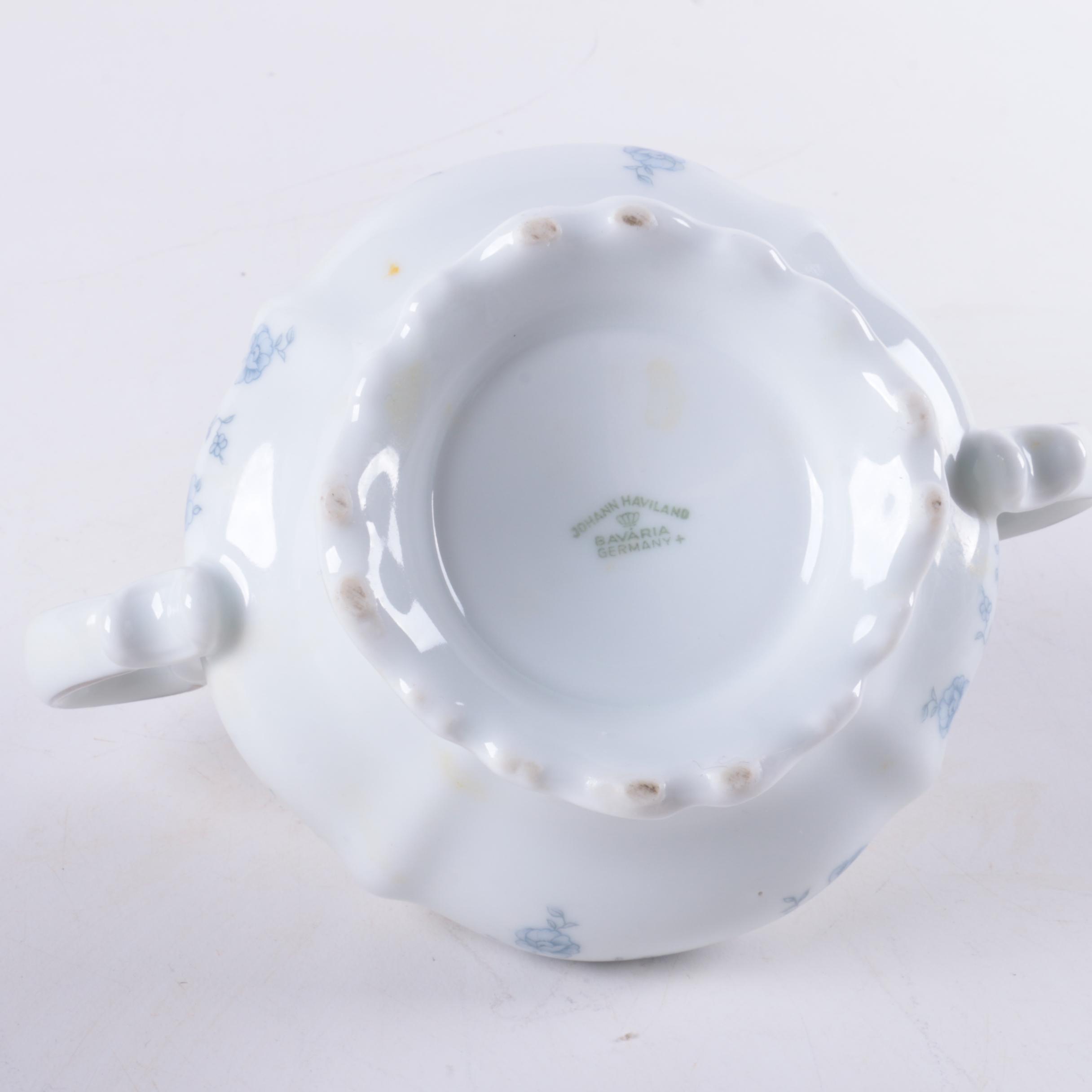 Vintage Bavarian Johann Haviland "Blue Garland" Porcelain Tea Service