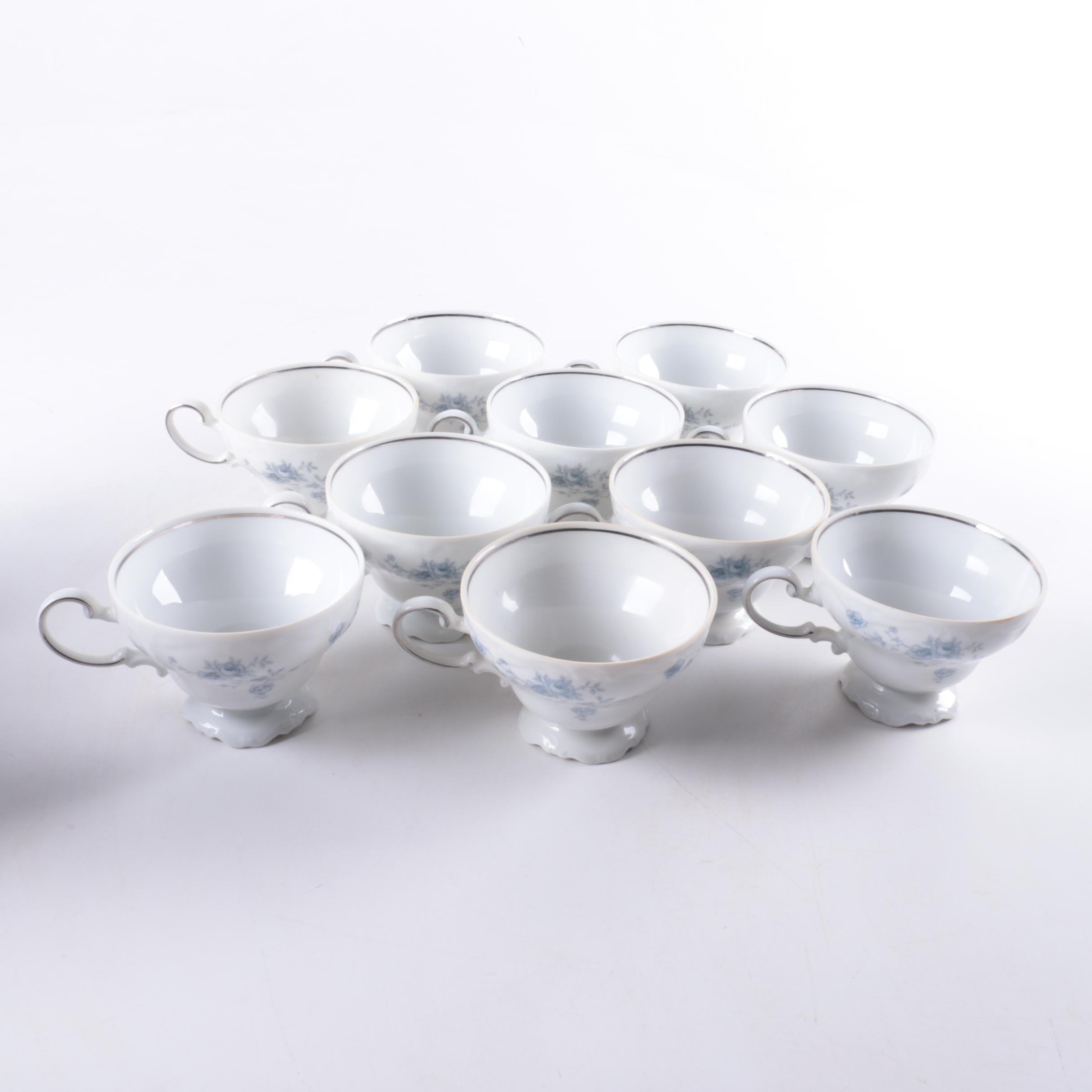 Vintage Bavarian Johann Haviland "Blue Garland" Porcelain Tea Service