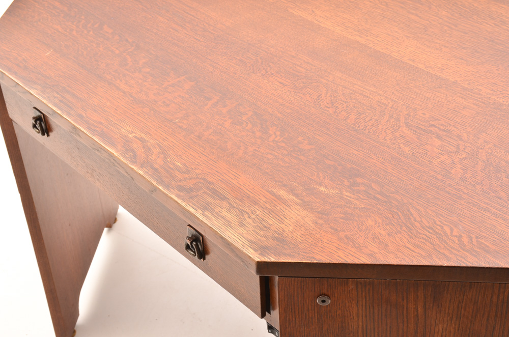 Signed Stickley Mission Collection Corner Desk