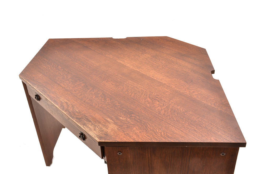Signed Stickley Mission Collection Corner Desk