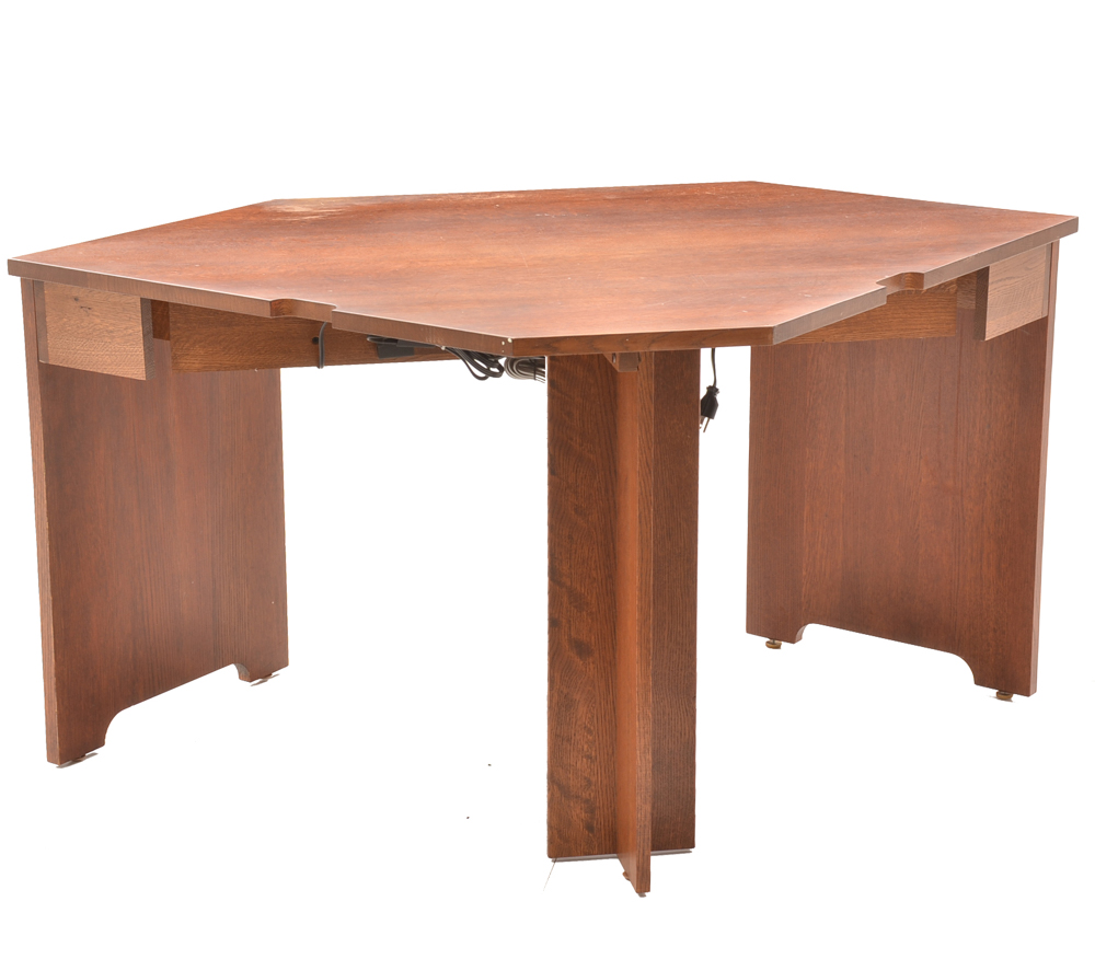 Signed Stickley Mission Collection Corner Desk