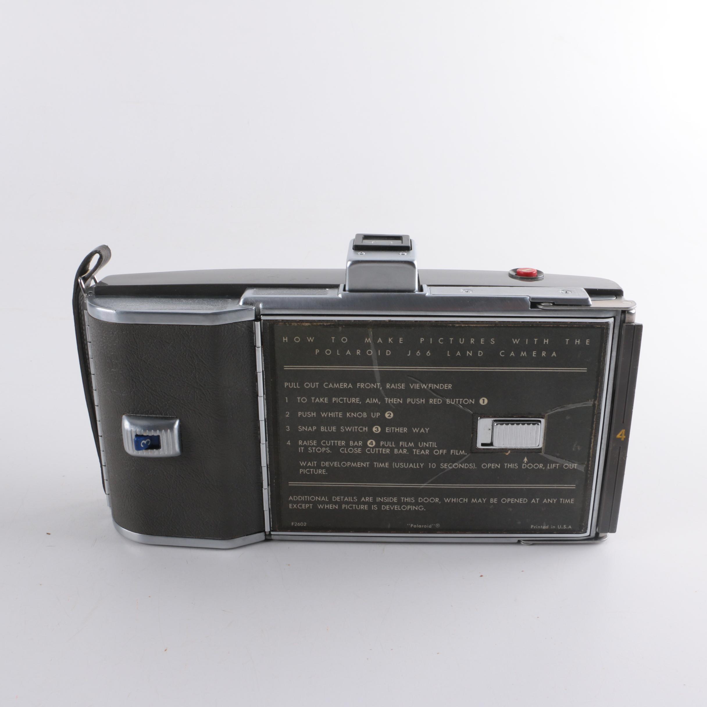 Polaroid Land Camera Model J66 with Case and Accessories