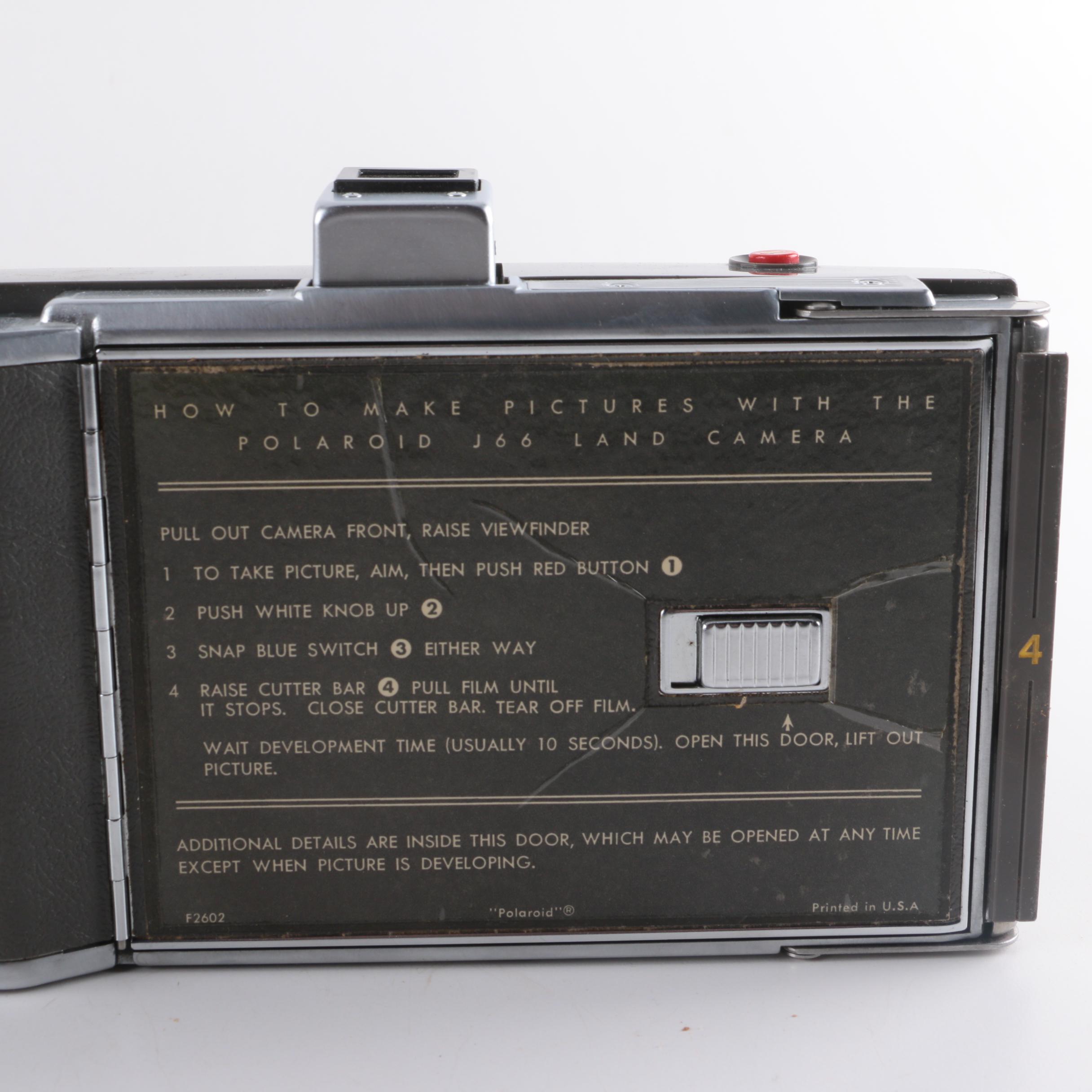 Polaroid Land Camera Model J66 with Case and Accessories