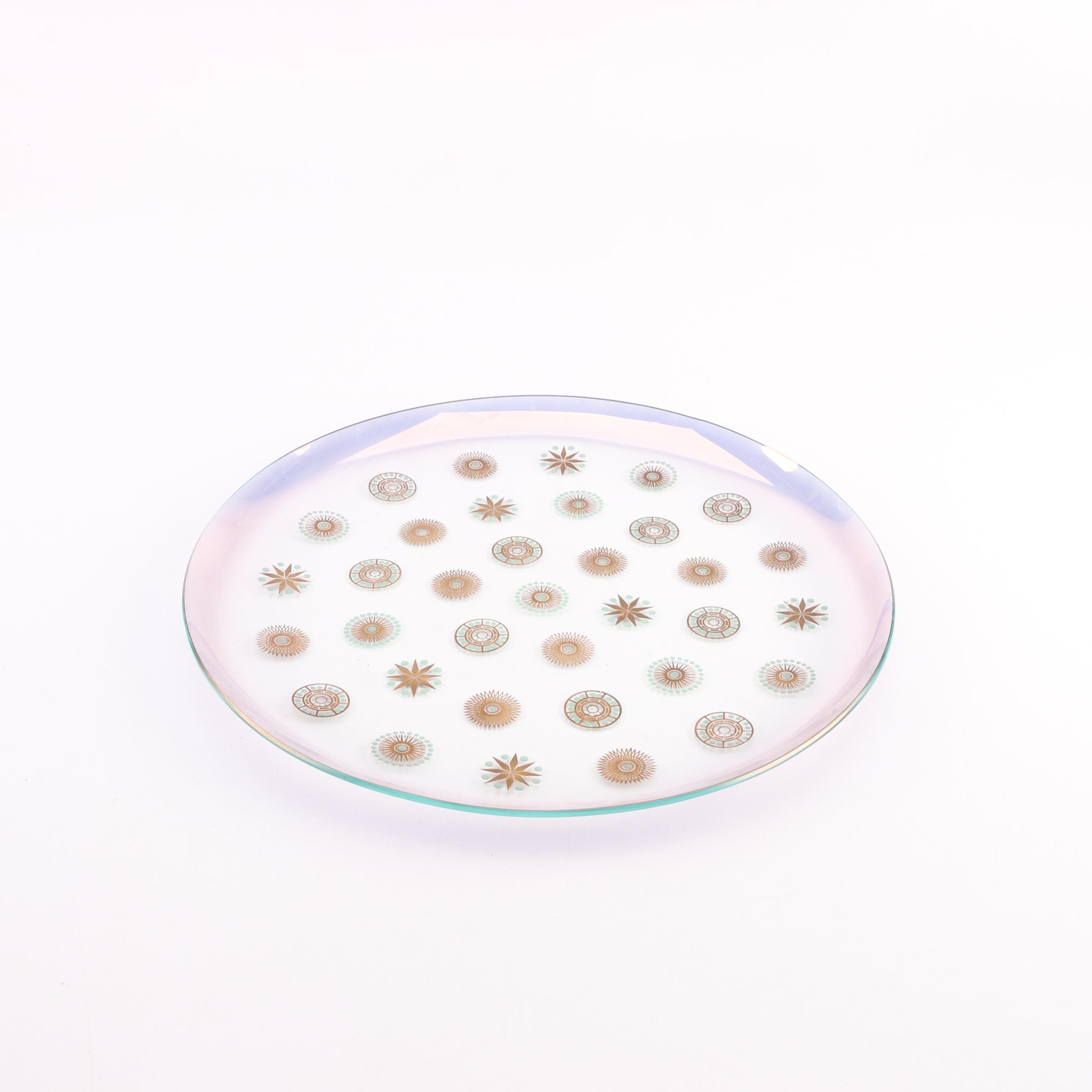 Decorative Mid Century Modern Glass Tray