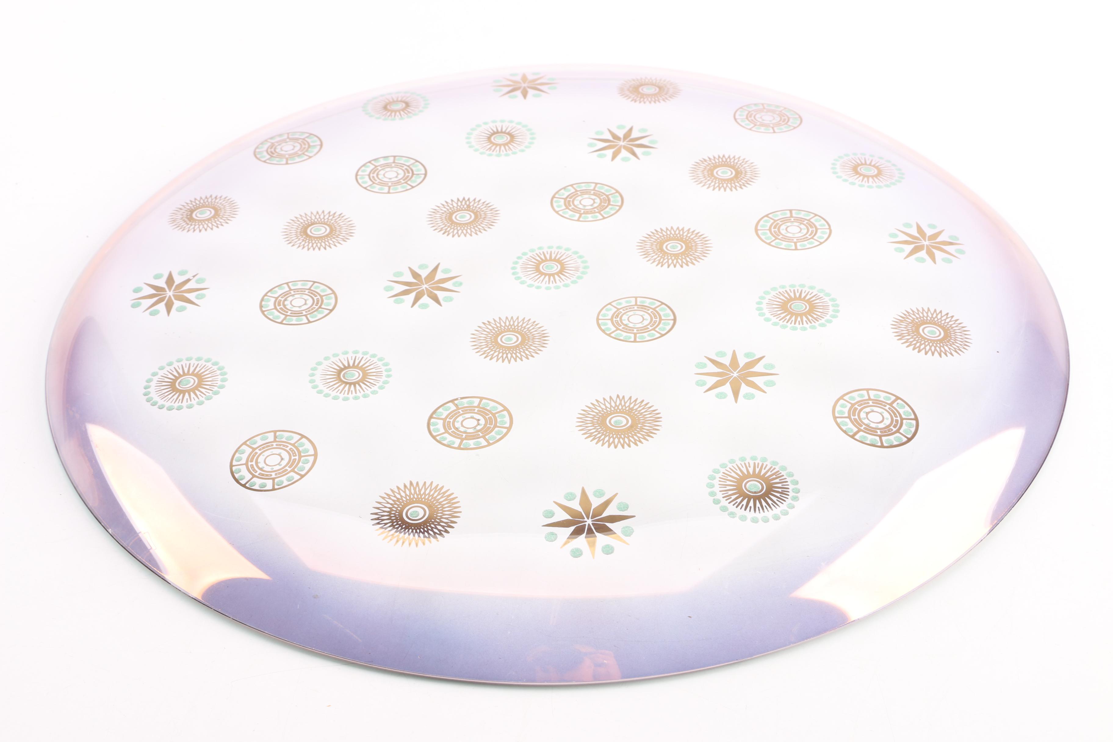 Decorative Mid Century Modern Glass Tray