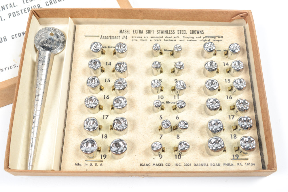 Vintage Isaac Masel Temporary Crown Set