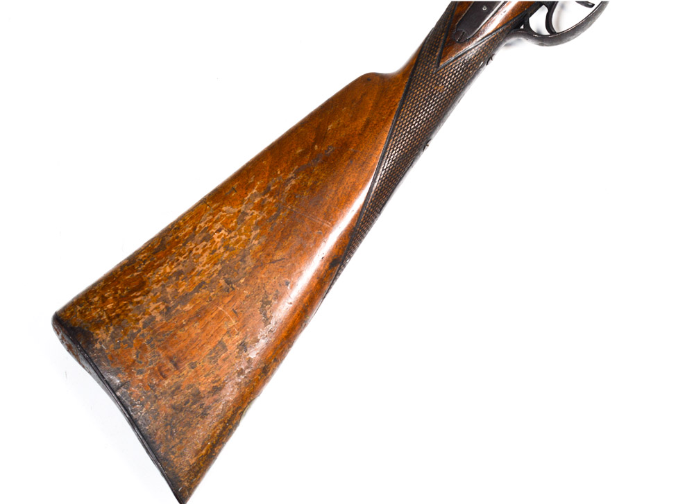 Antique Side-by-Side Muzzle Load Double-Barrel Shotgun