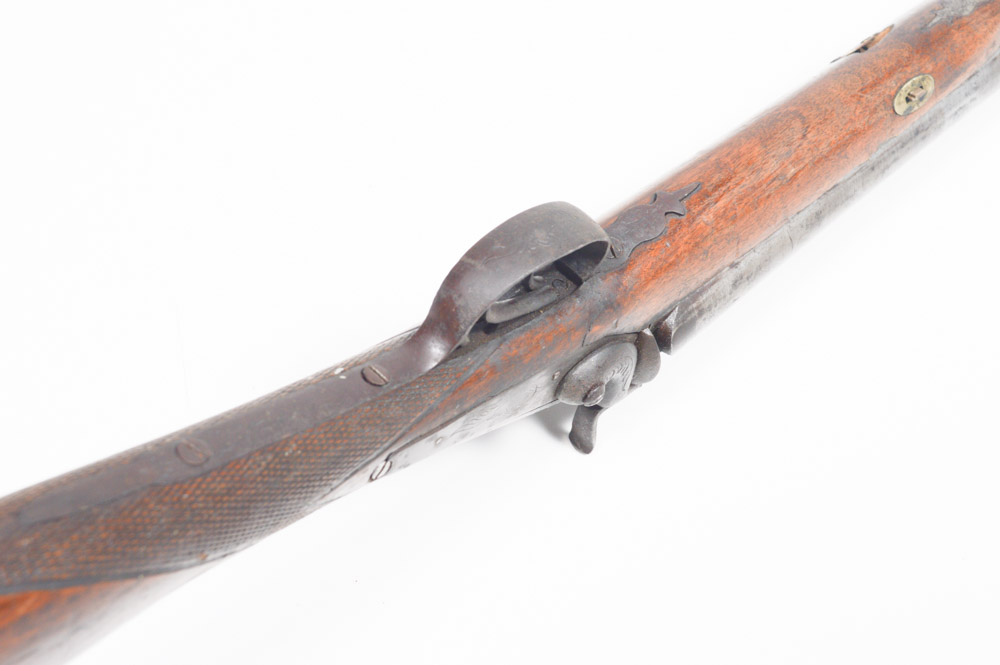 Antique Side-by-Side Muzzle Load Double-Barrel Shotgun
