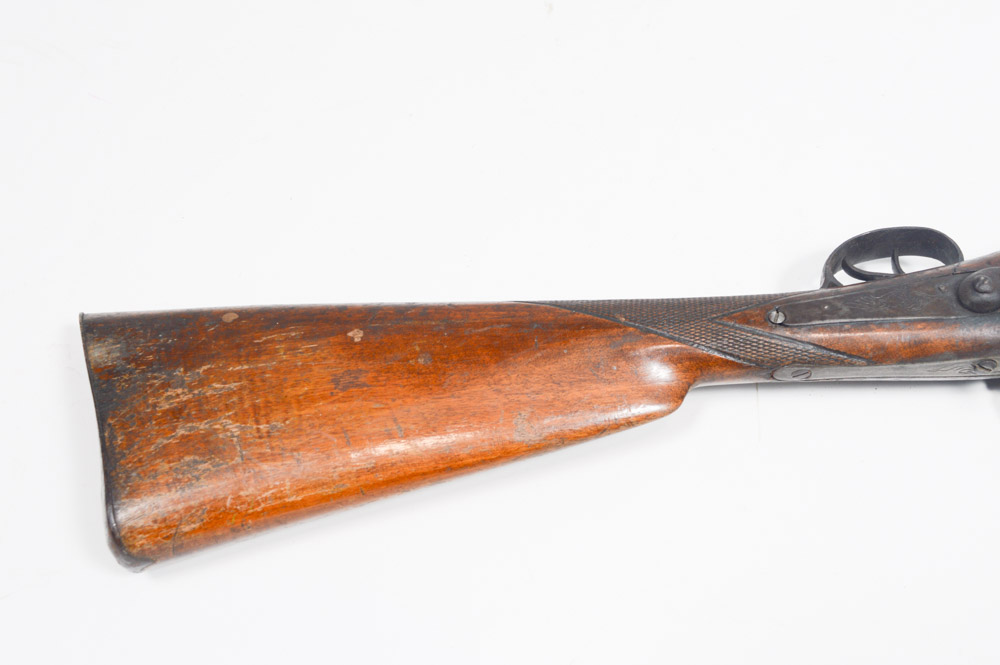 Antique Side-by-Side Muzzle Load Double-Barrel Shotgun