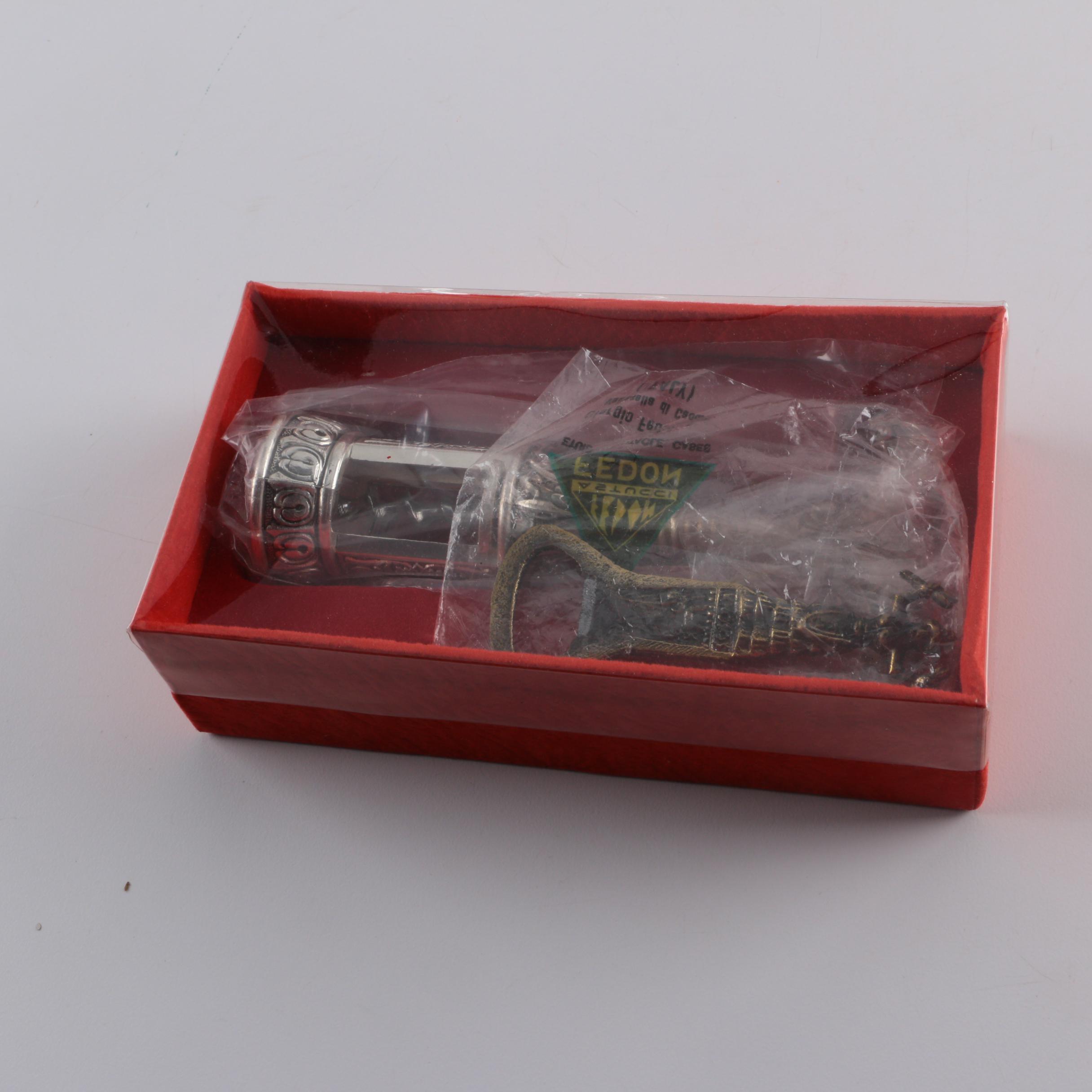 Wm Rogers Silver Plate Champagne Cooler, Nachtmann Crystal and Other Barware