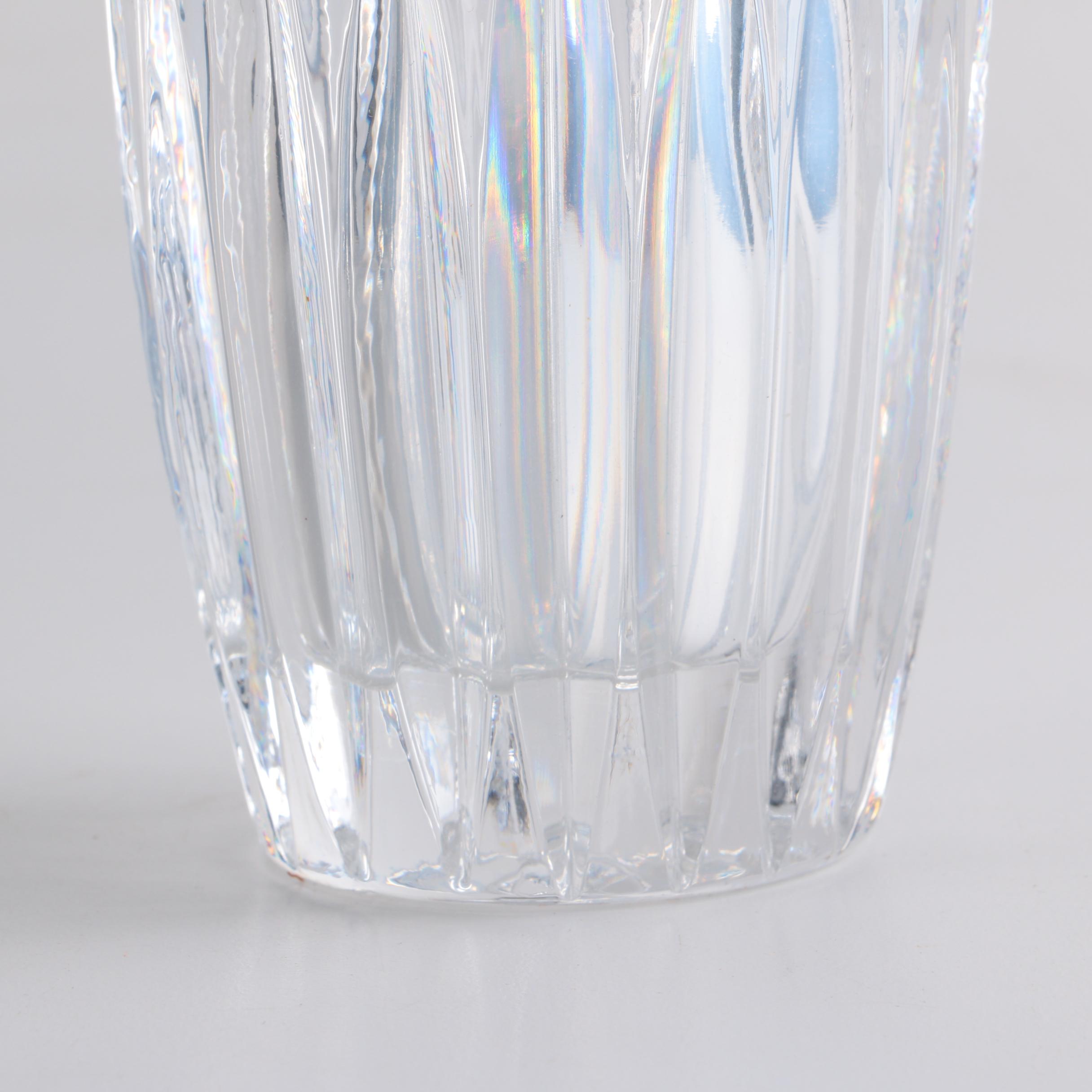 Wm Rogers Silver Plate Champagne Cooler, Nachtmann Crystal and Other Barware