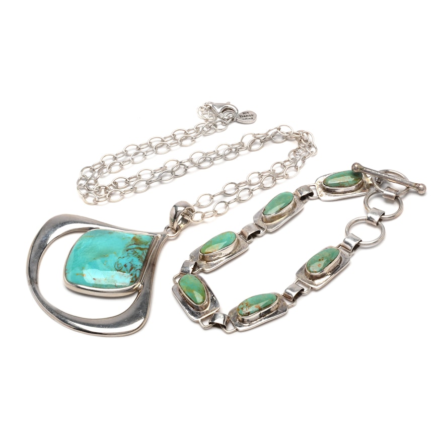 Maria Platero Sterling Silver and Turquoise Jewelry