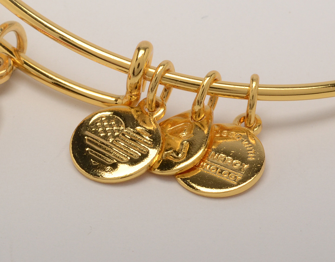 Alex and Ani Bracelets with Flower Charms