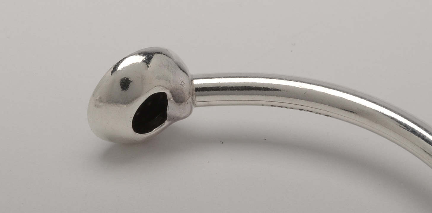 Sterling Silver Pandora 2016 Signature Open Bangle Bracelet with Crystals