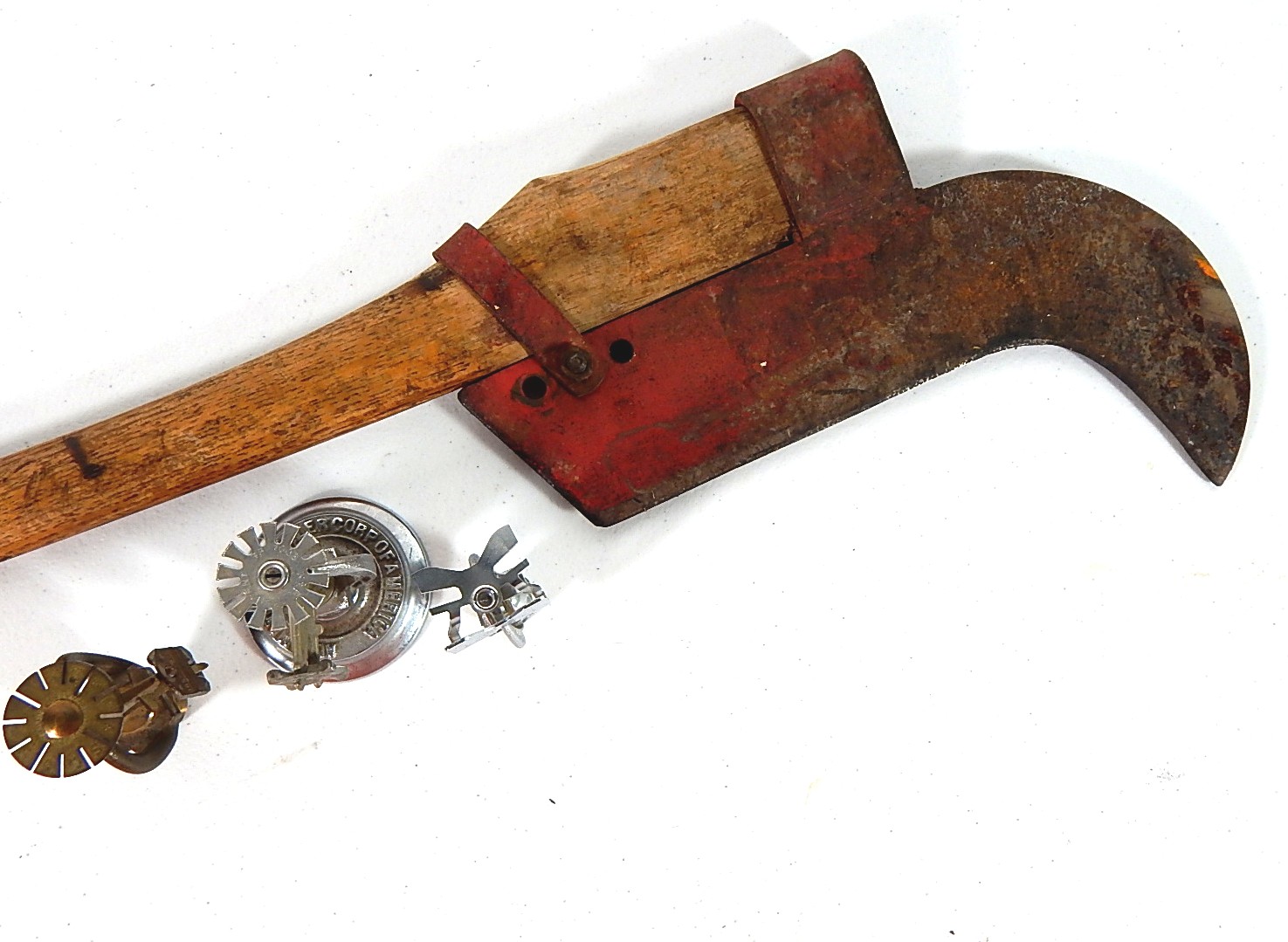 Fireman's Brush Fire Axe and Sprinkler Collection